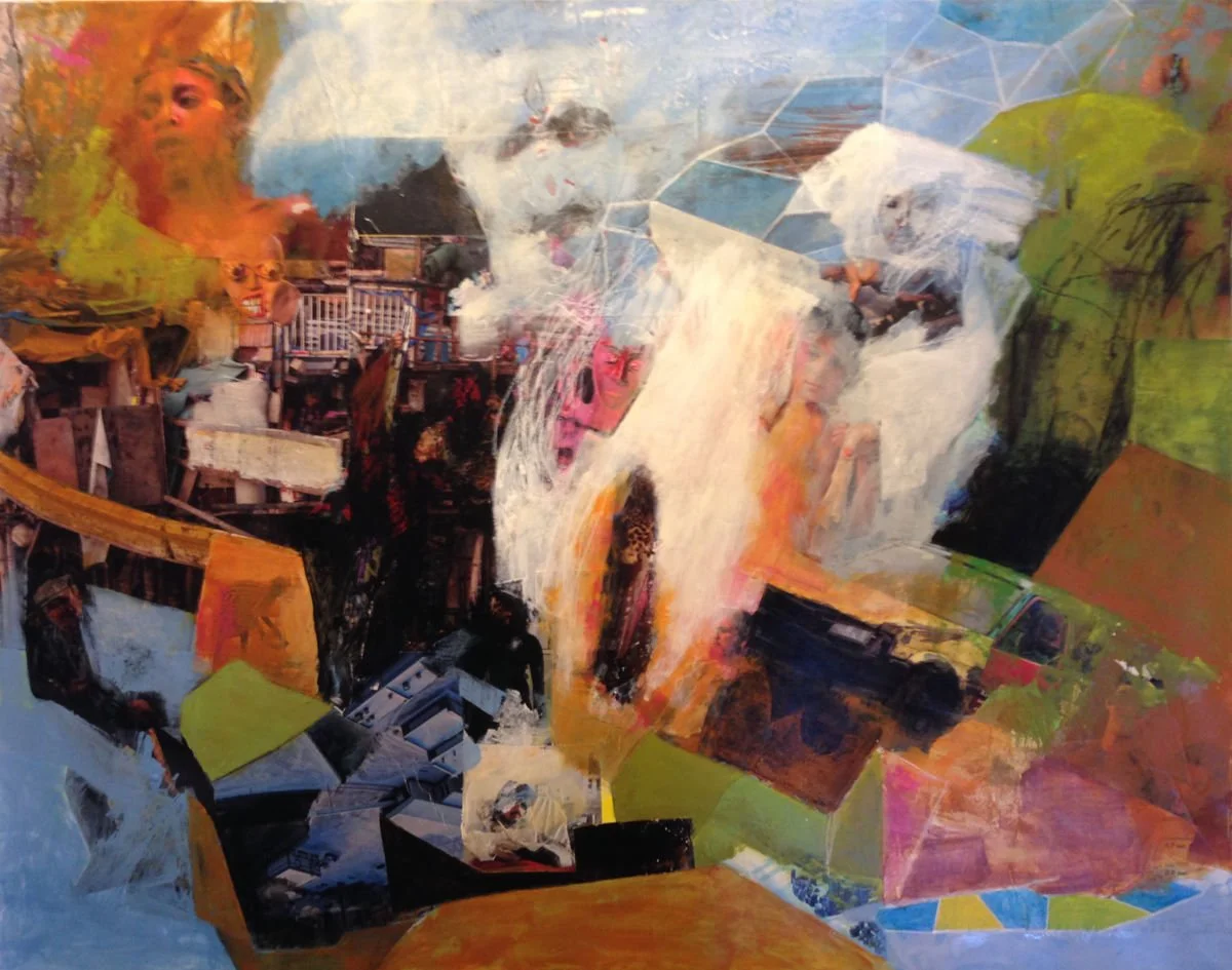 Seeing Ghosts (Mixed Media - 19 x 24 x 0.02 inches - $1200 USD - USA) - Brett Nickell