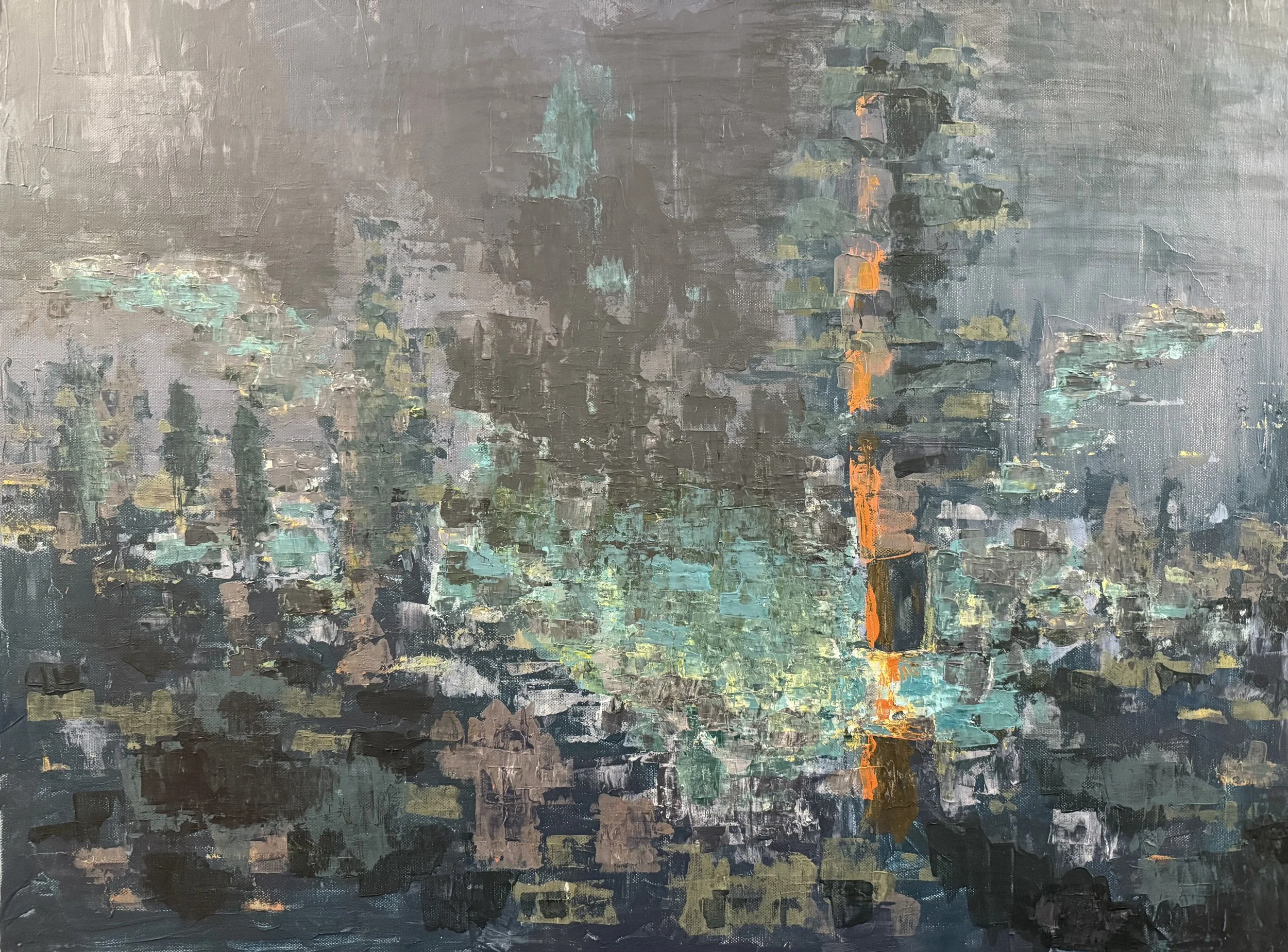 The Anomaly Within (Painting - 31.5" W x 23.6" H x 0.8" D - $845 USD - Romania) Sorin Mocanu