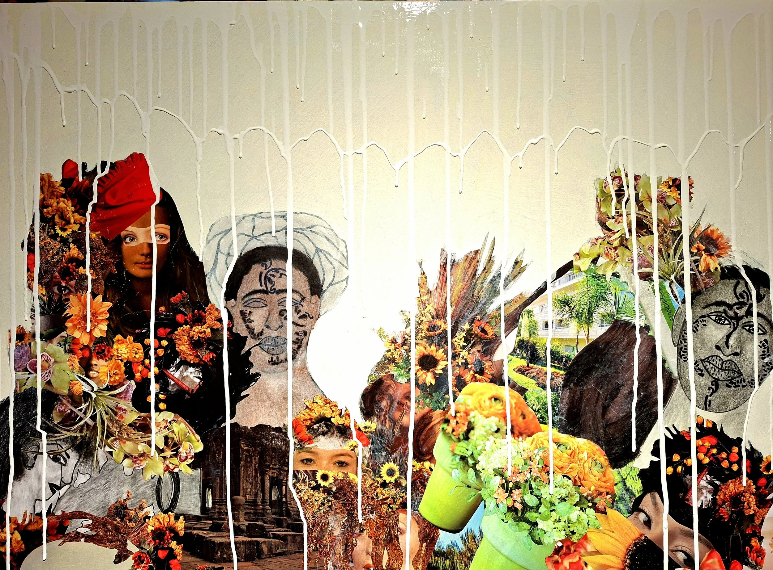 Mémoire incarnée (Mixed Media -$900 - 26x38x1/2,16x3,16) - Marie Sisley Chancy