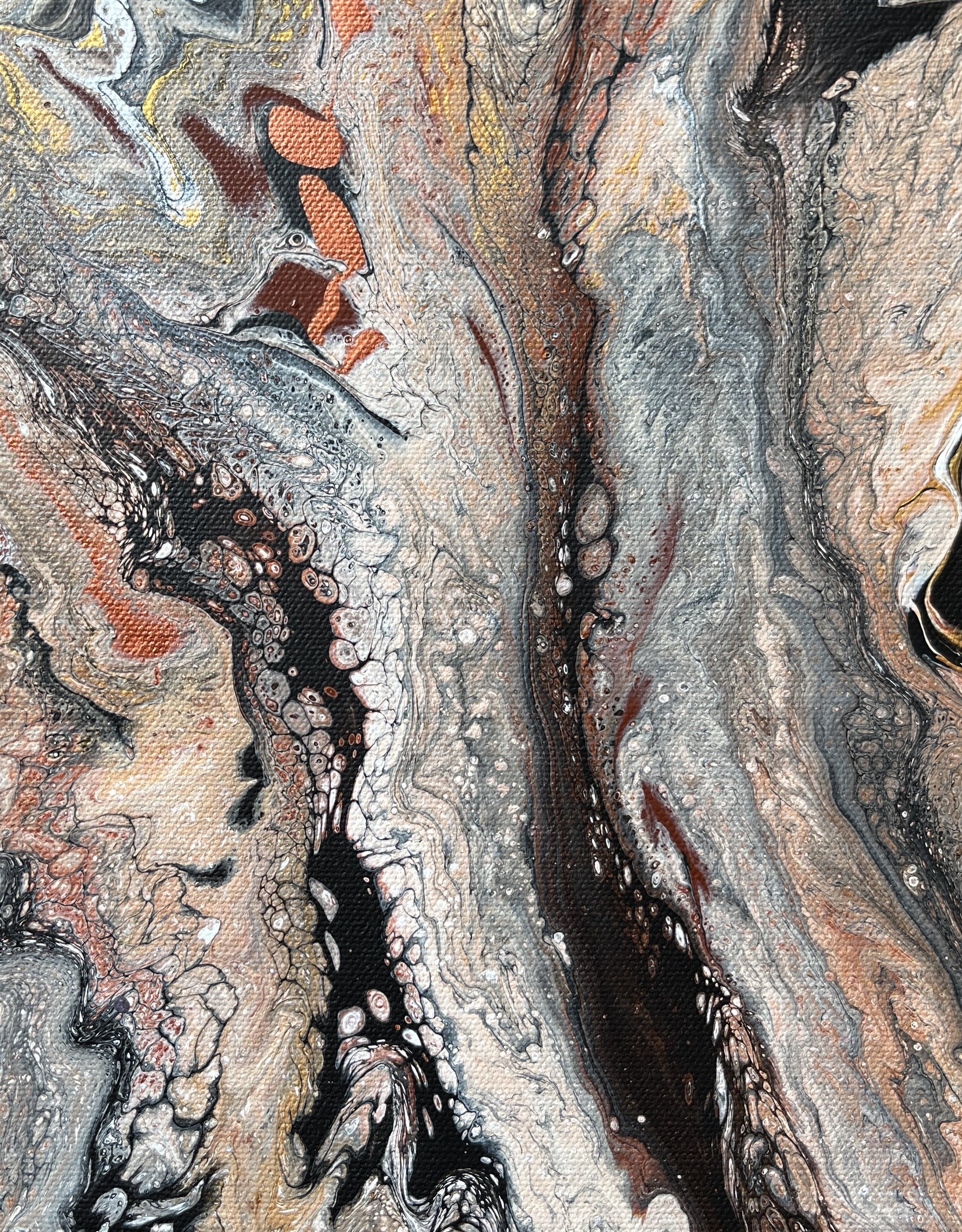 Flashback Granite (Painting - 10 x 8 x 1.5 inches - USA) Diane Byrne