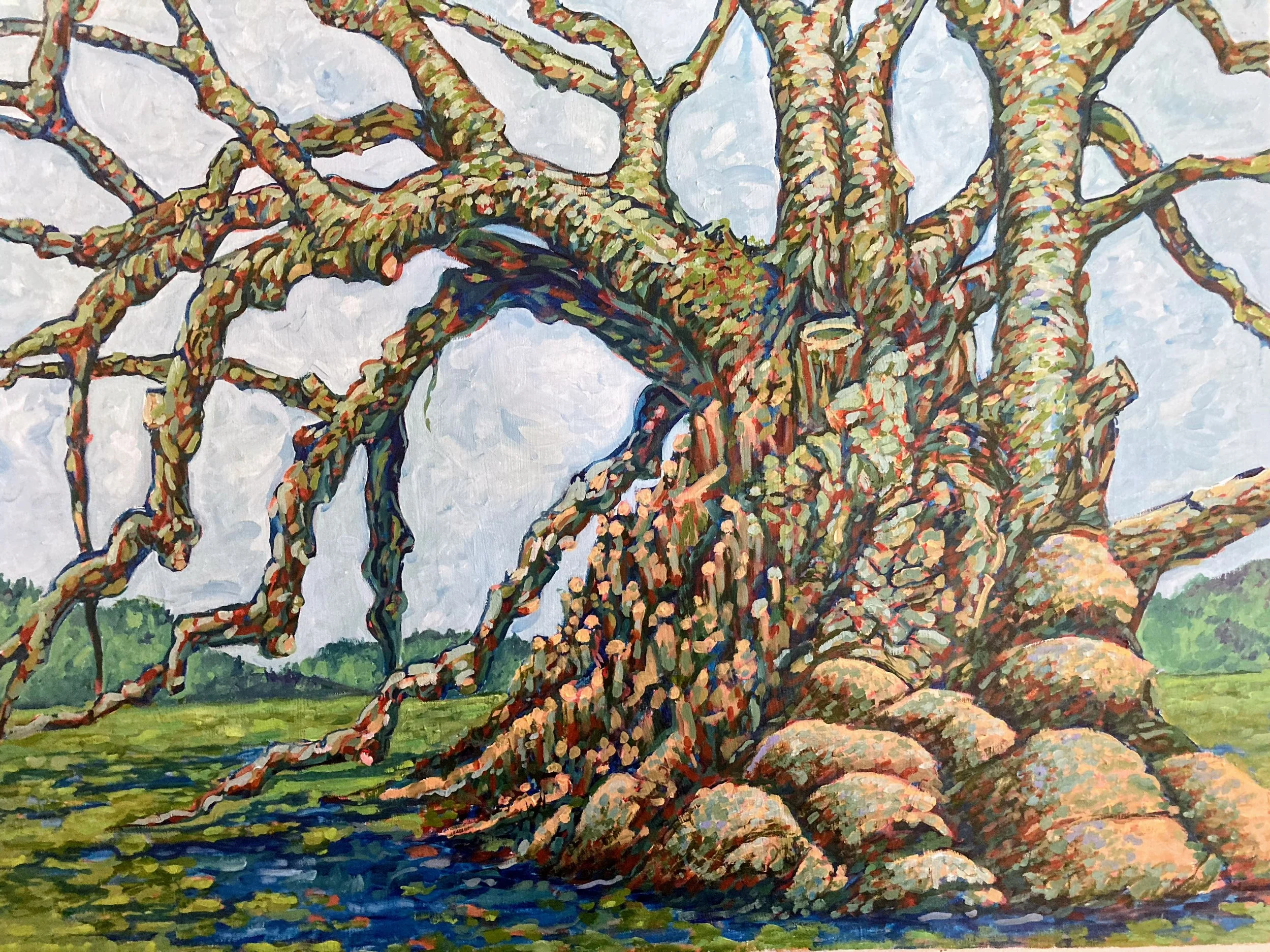 Uma Tree (Painting - 24" x 30" x 1.5" - $1500 USD - USA) Cheryl Hartnett