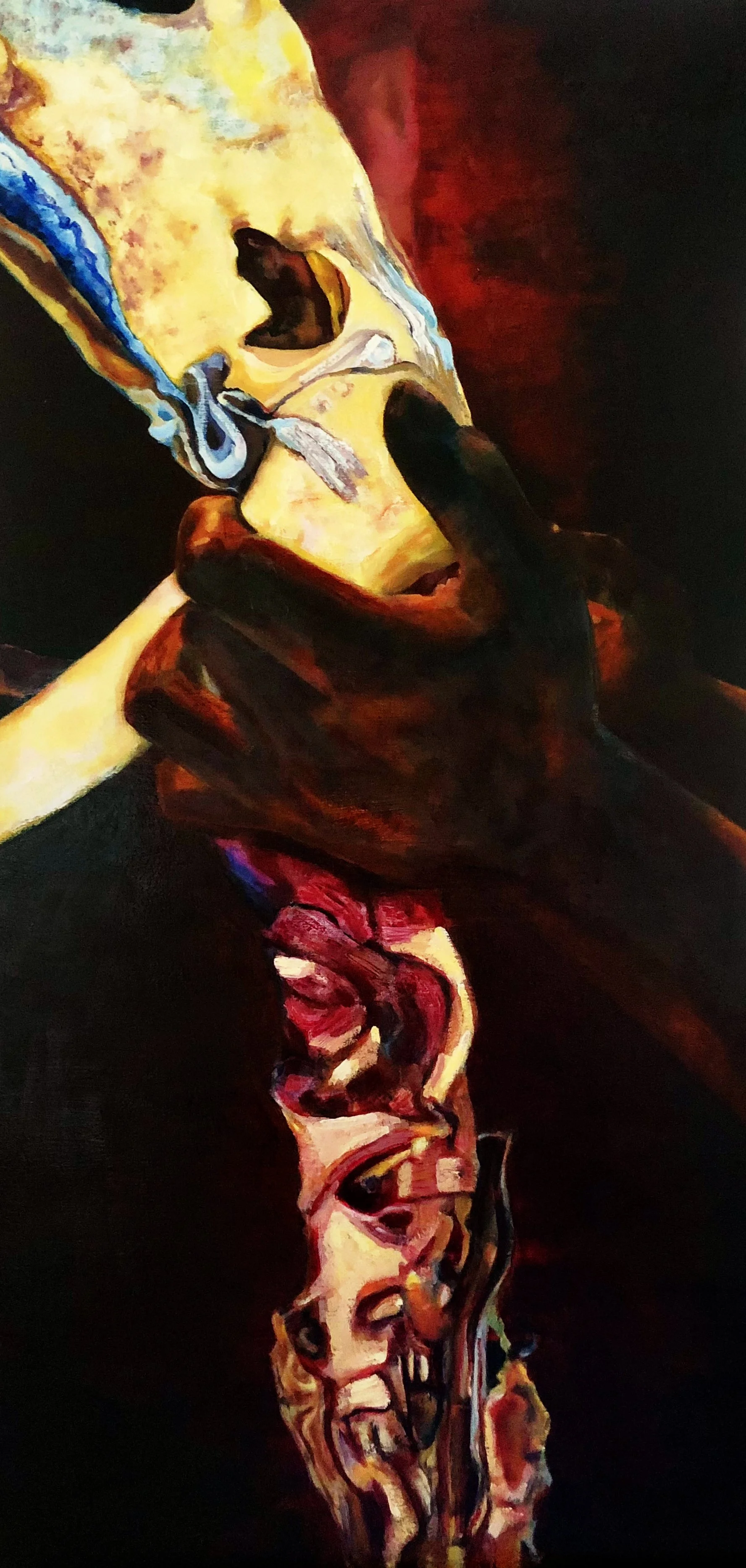 Enlightened I (Painting - 20 x 40 inches - $1050 CAD - UK) Laurie-Lynn McGlynn