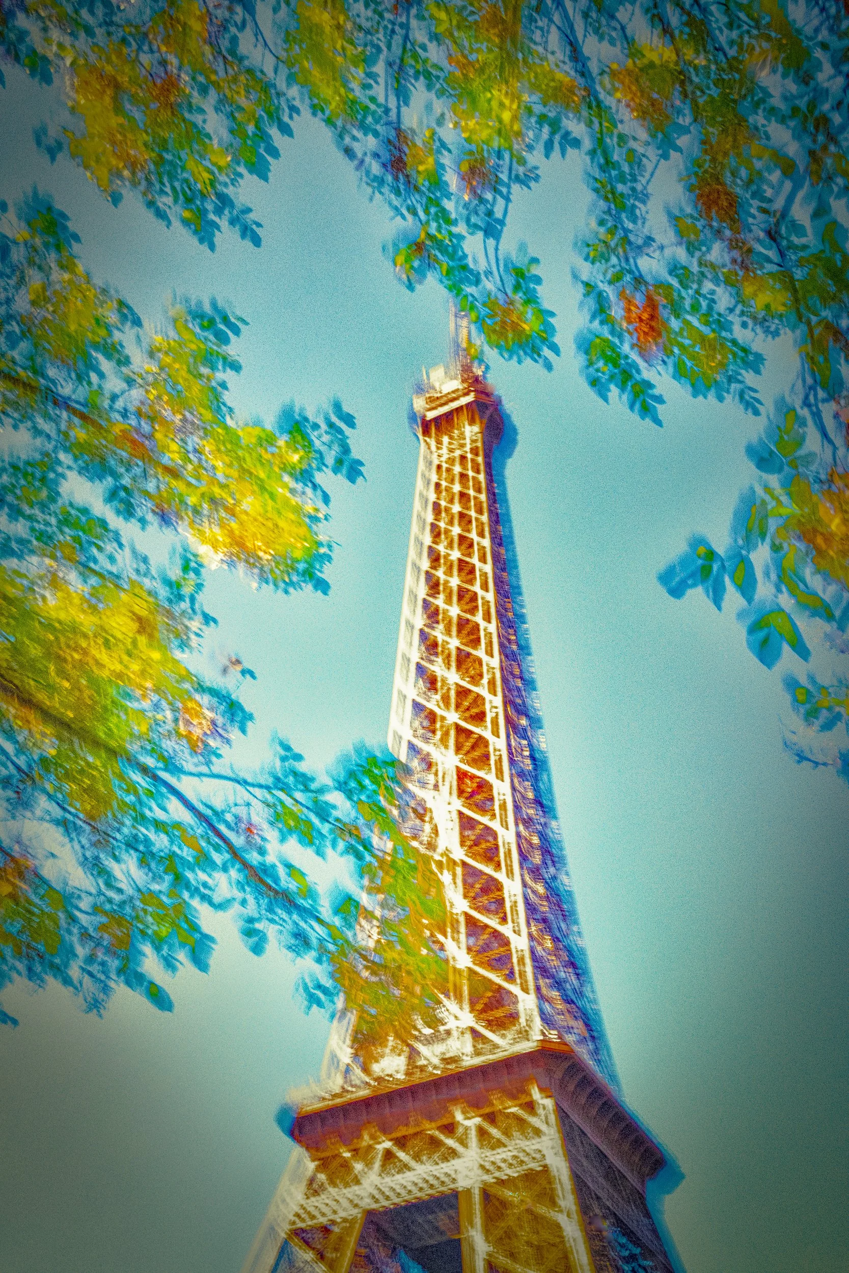 Tower in Autumn (Photography/Photo transfer on metal - 24" x 16" x .06" - $695 USD - USA) Kylo-Patrick Hart