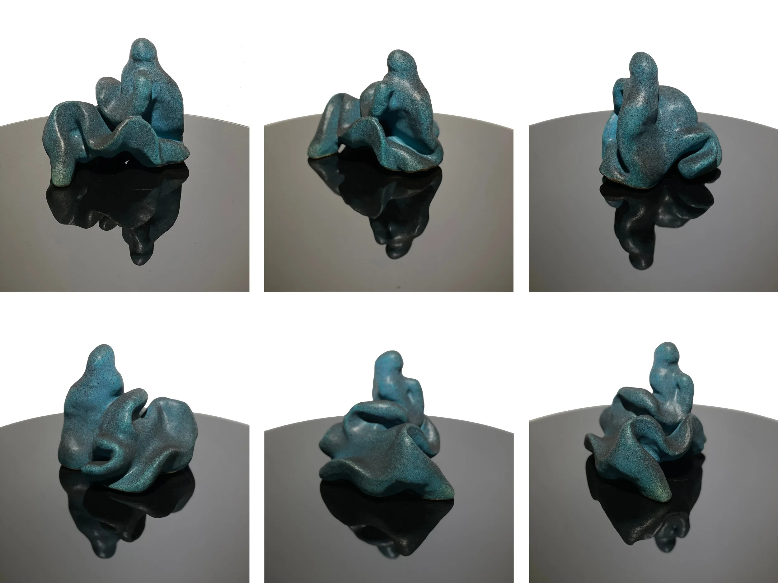 The Thinker! (Sculpture - $2150 - 4.25" x 5.25" x 4.5") - Majid Pazhuhi