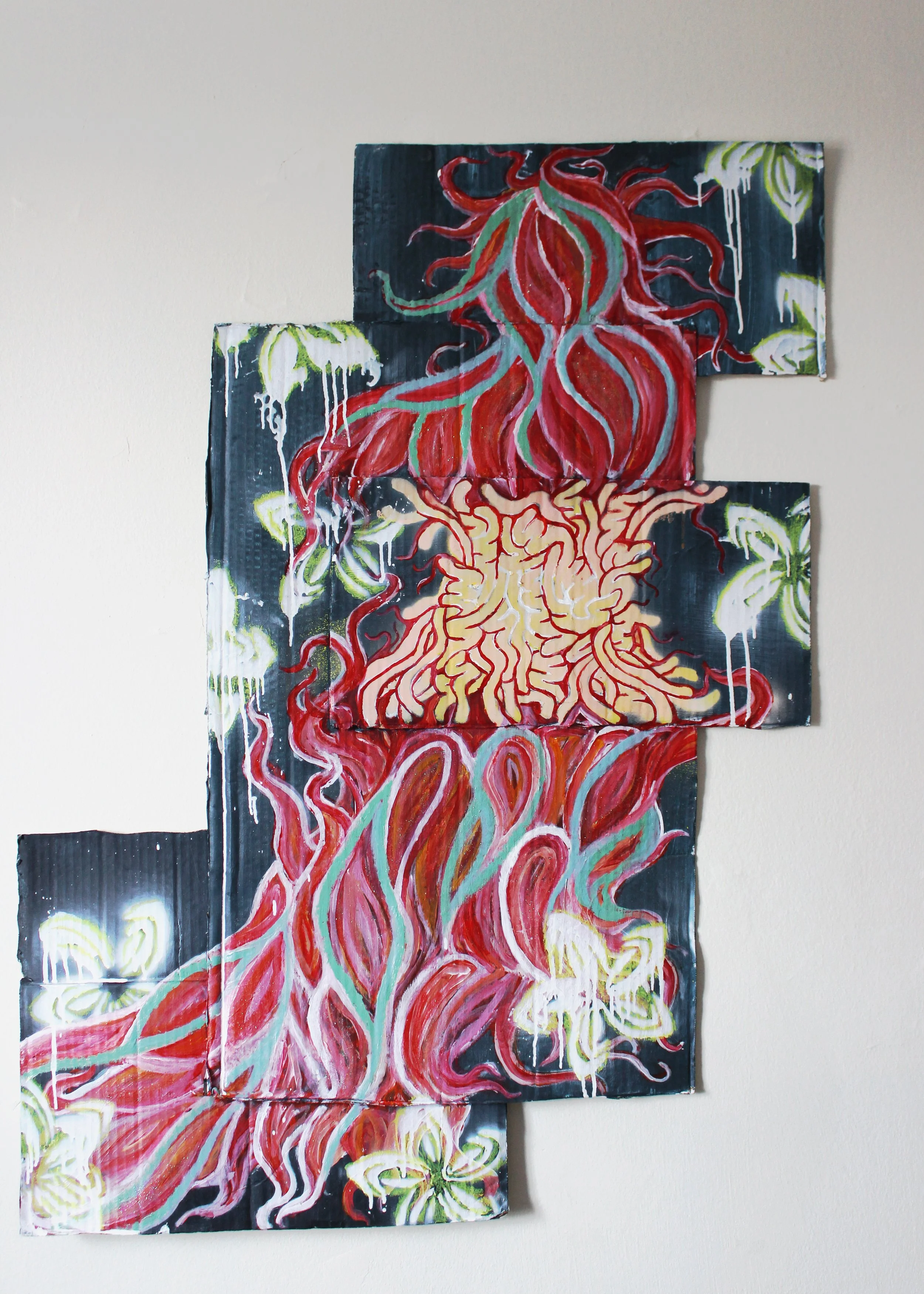 Manananggal I (Mixed Media - 42" x 30" - Canada) Isadara Bulaklak