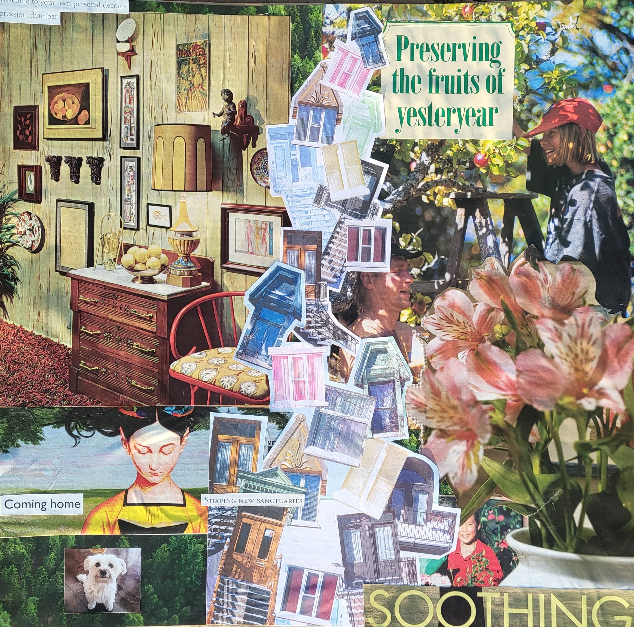 Shaping Our Own Sanctuaries (Unique Medium - 16" X 16" X 0.125" - $400 CAD - Canada) Maggie Smith