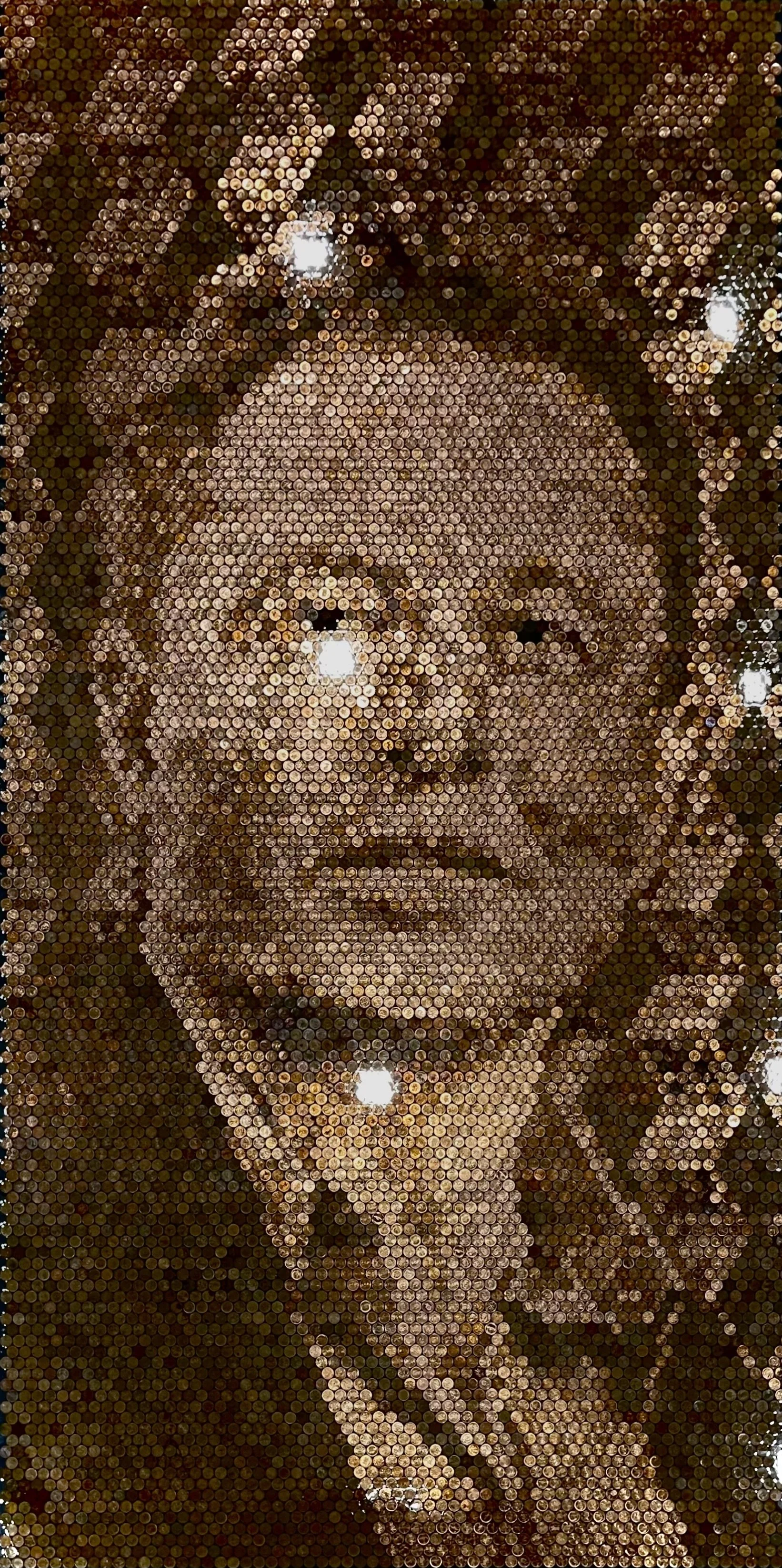 Elon Musk (Mixed Media -$144,000 - 8x4 feet 1.5 inch depth) - Luke Erb