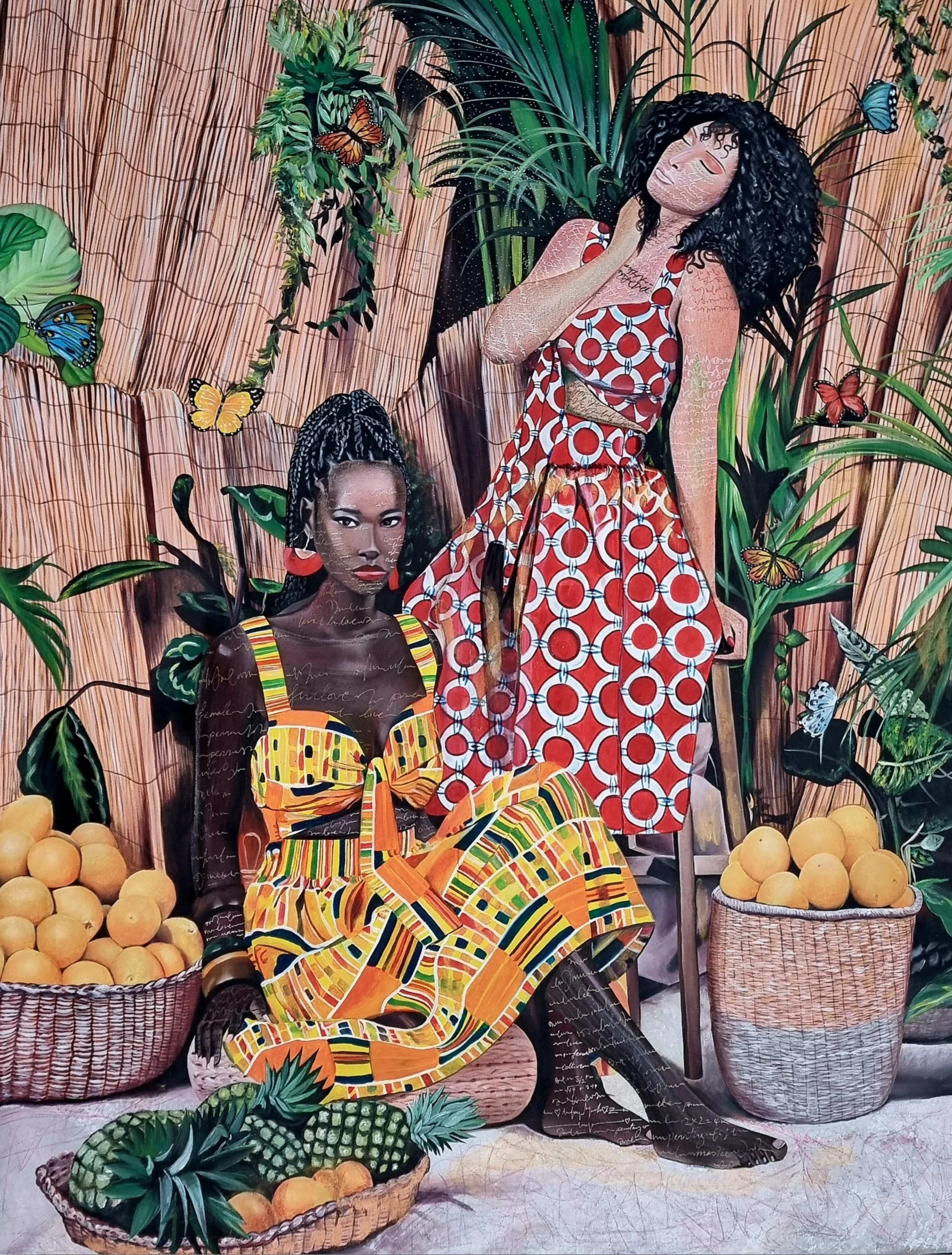 BEAUTIFUL SPACE (Painting - 210cm x 160cm x 20cm - £4550 - UK) Penn Tang Tamungang
