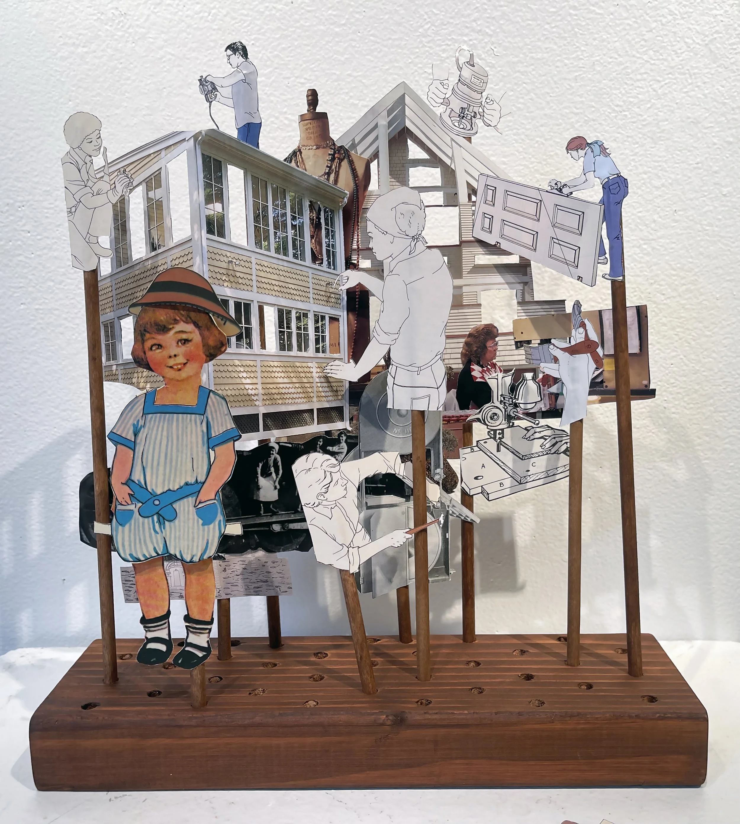 Buck the Trend (Sculpture - 12 in. x 12 in. x 14 in. - $1000 USD - USA) Jamie Weinfurter