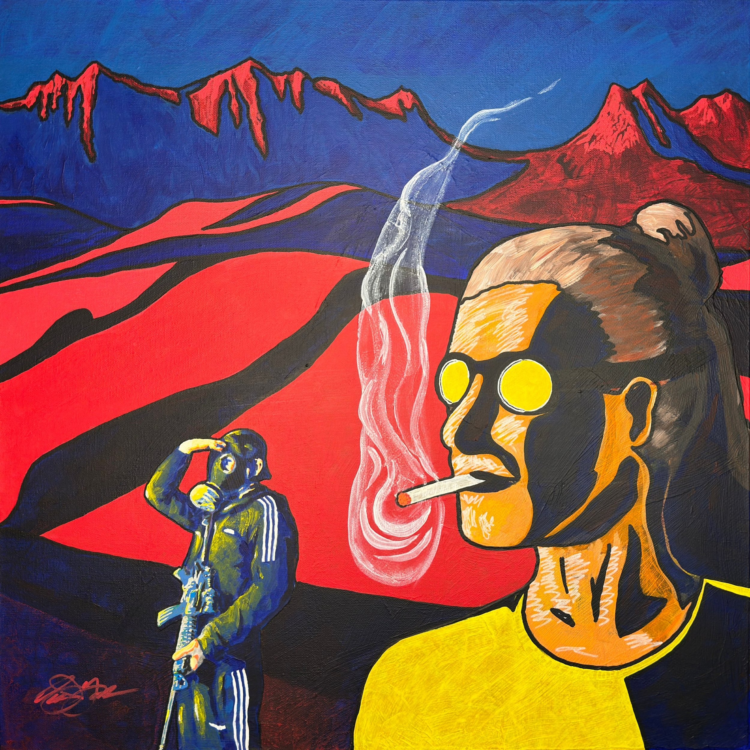 Smells like…Victory (Mixed Media - 24" x 24" x 1.5" - $25,000 - USA) - Owen York