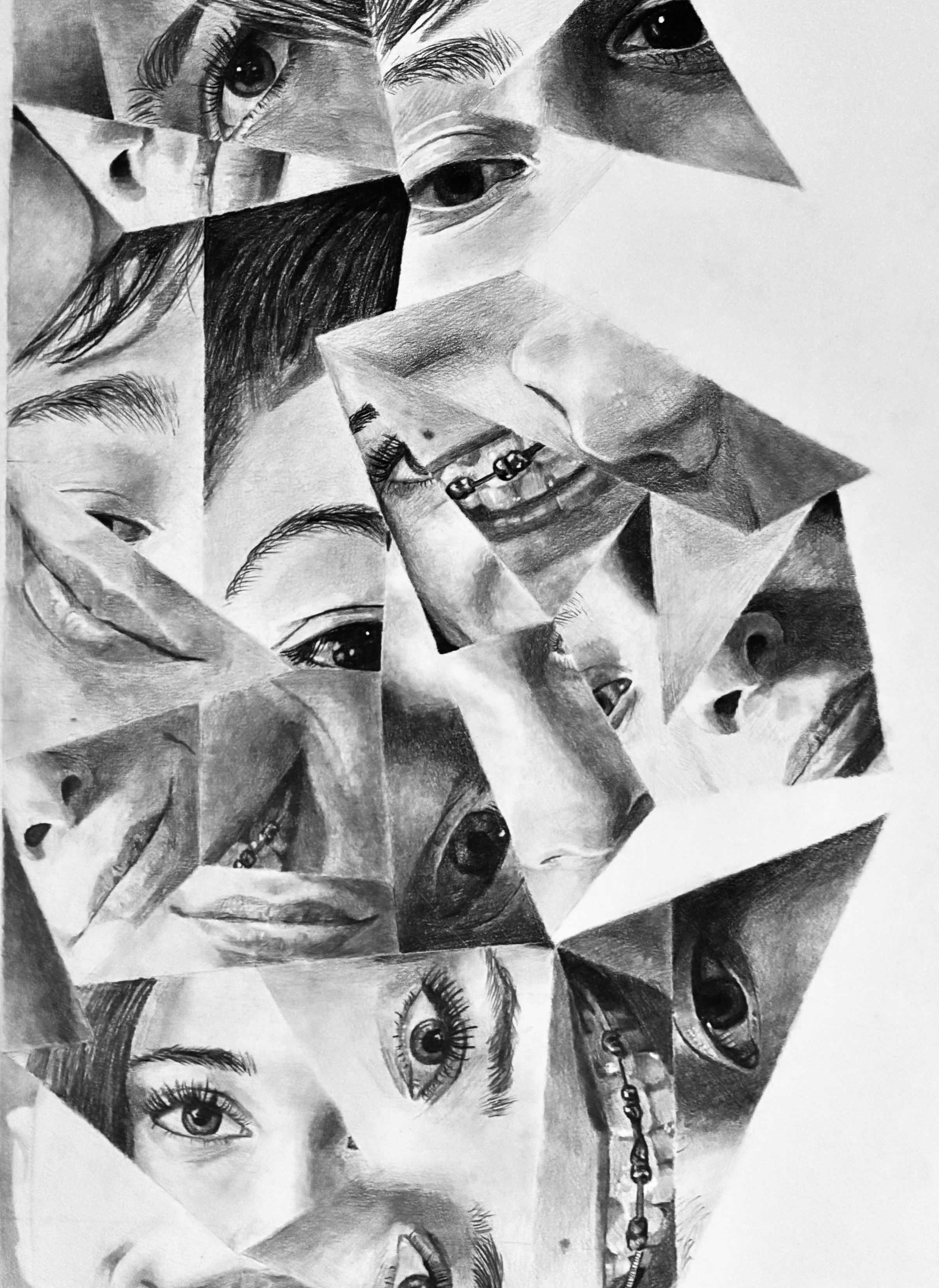 Fragmented (Drawing - 10" X 14" - USA) Joseph Crago