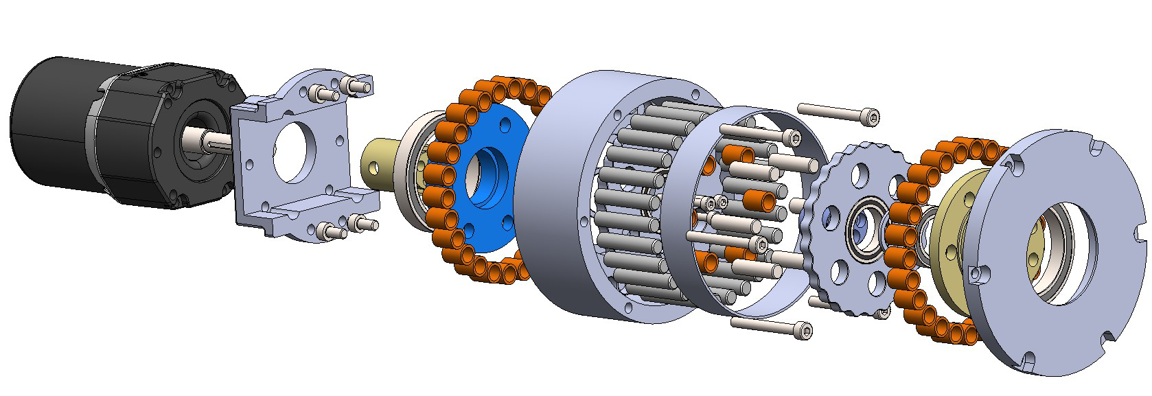 Cycloidal Gearbox (Digital Art - 10" x 3.5" - $35 USD - USA) Ryder Camp