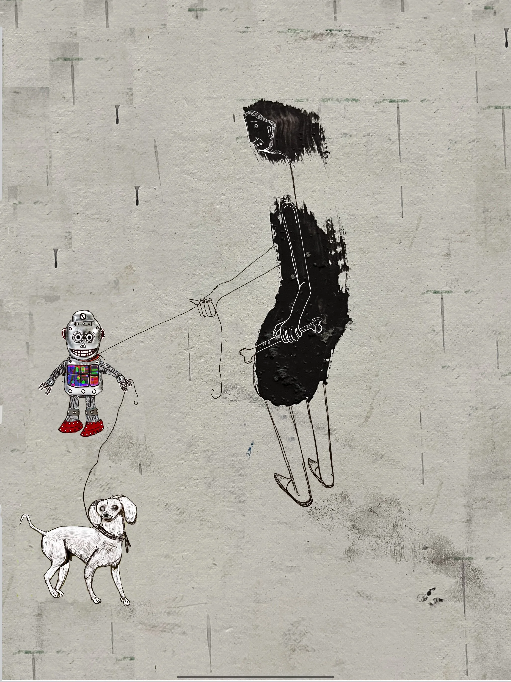 Neo Family (Printmaking - 12" x 16" - $500 CAD - Canada) Harold Coego Gonzalez