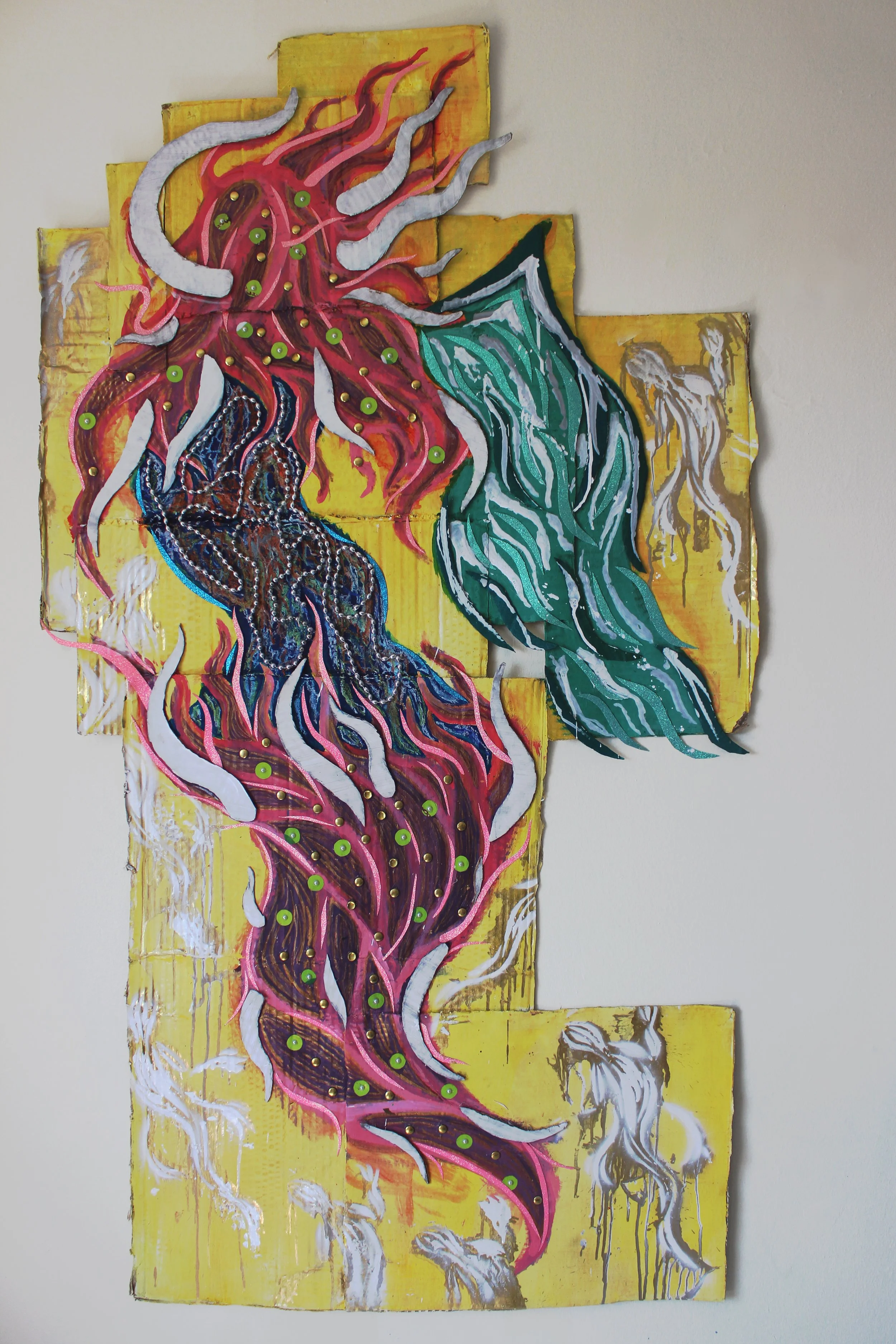 Manananggal II (Mixed Media - 58" x 32" - Canada) Isadara Bulaklak