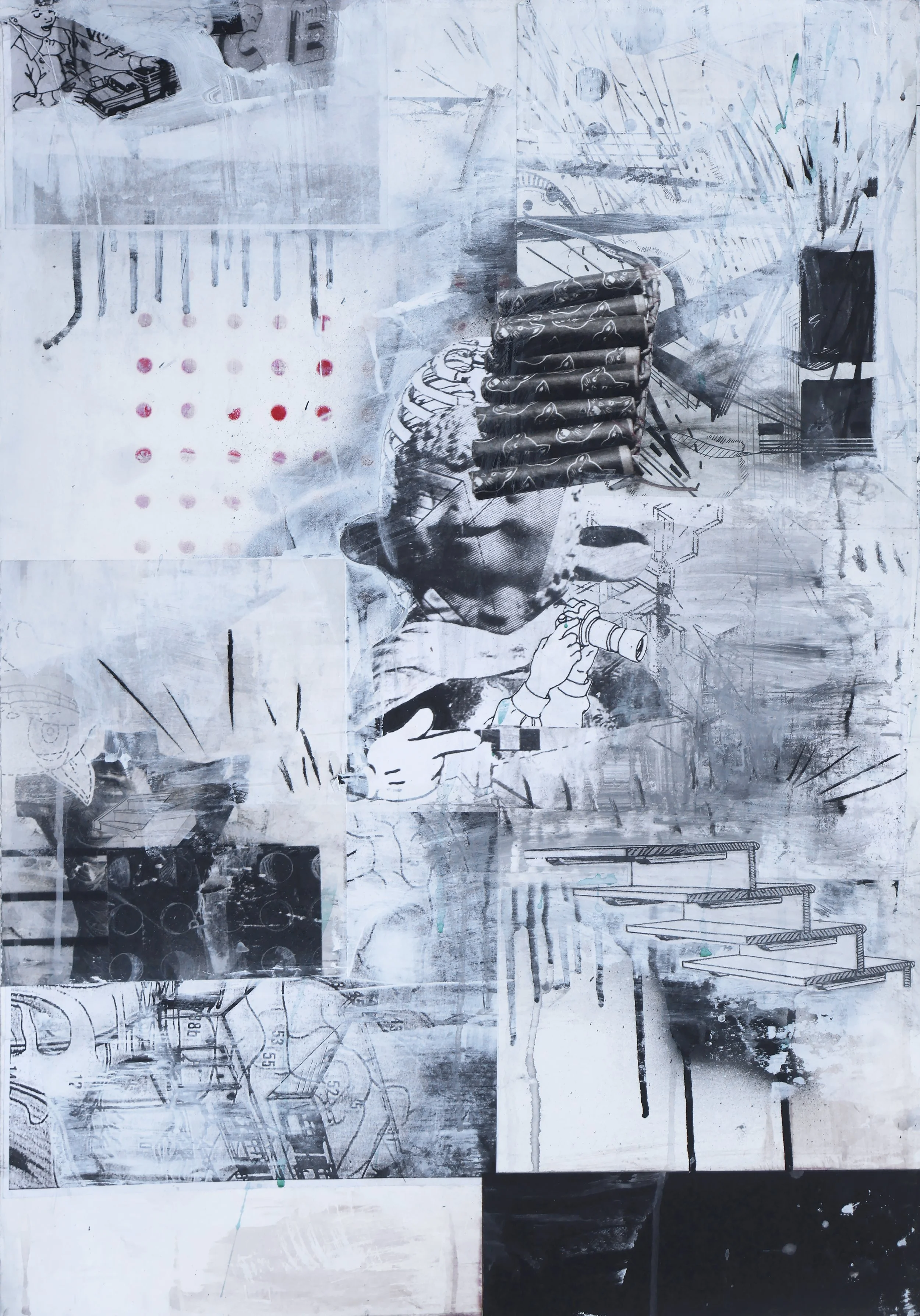 The Highest Praise (Mixed Media - 30" x 21" x .2" - $1200 USD - USA) Izel Vargas