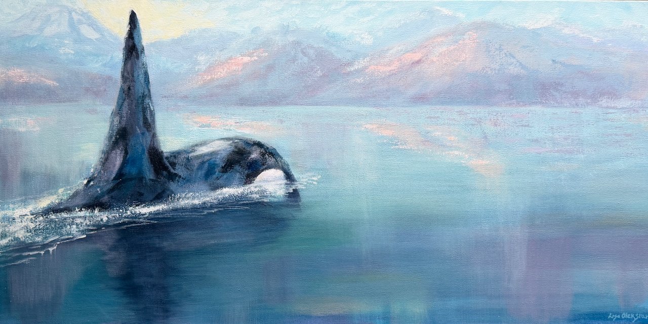 On the Hunt (Painting - $650 - 15" x 30" x 1.5") - Lisa Oleksiuk