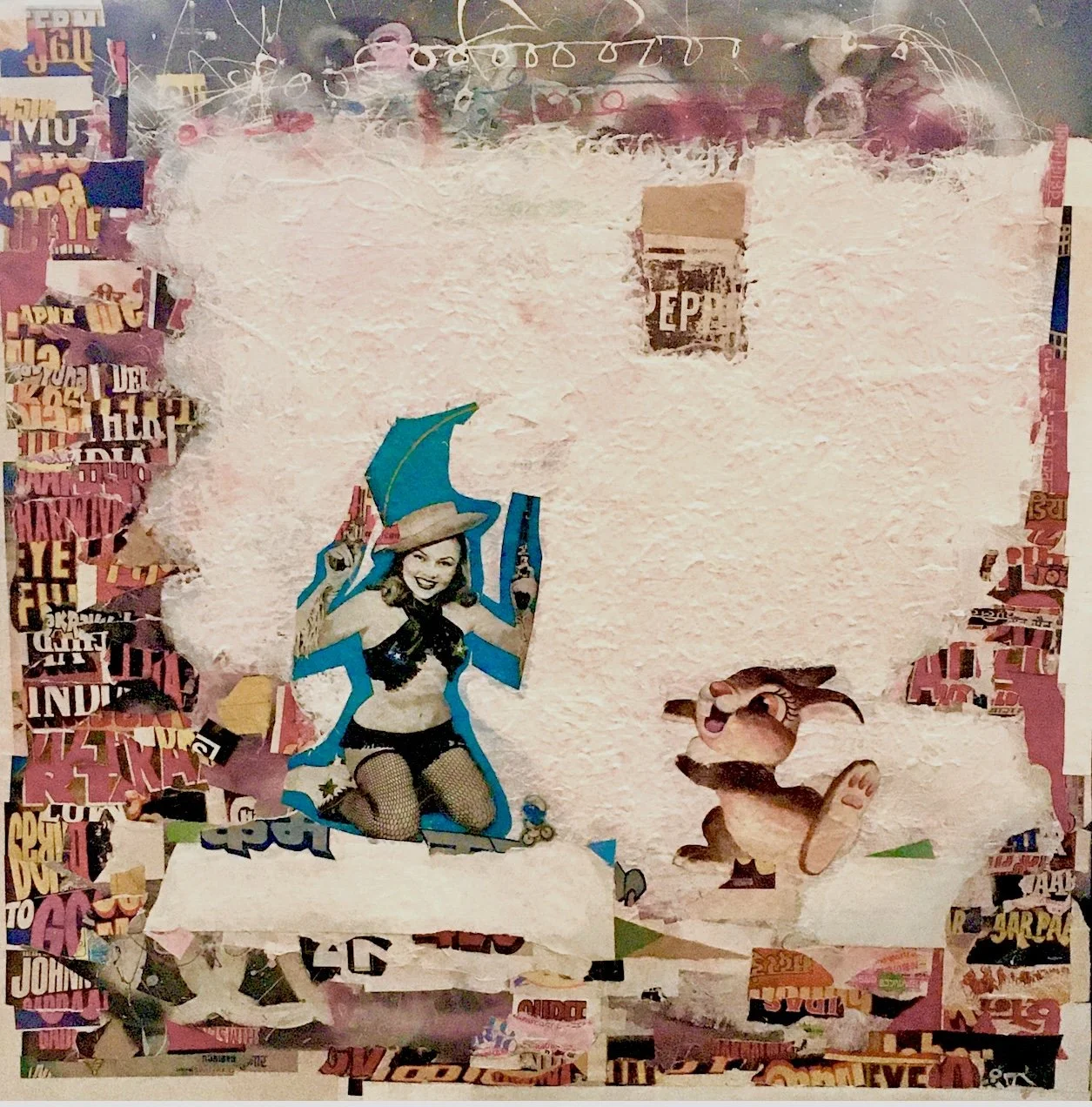 DELETE ENTIRE HISTORY (Mixed Media - 30" x 30" - $1000 CAD - Canada) David Boy