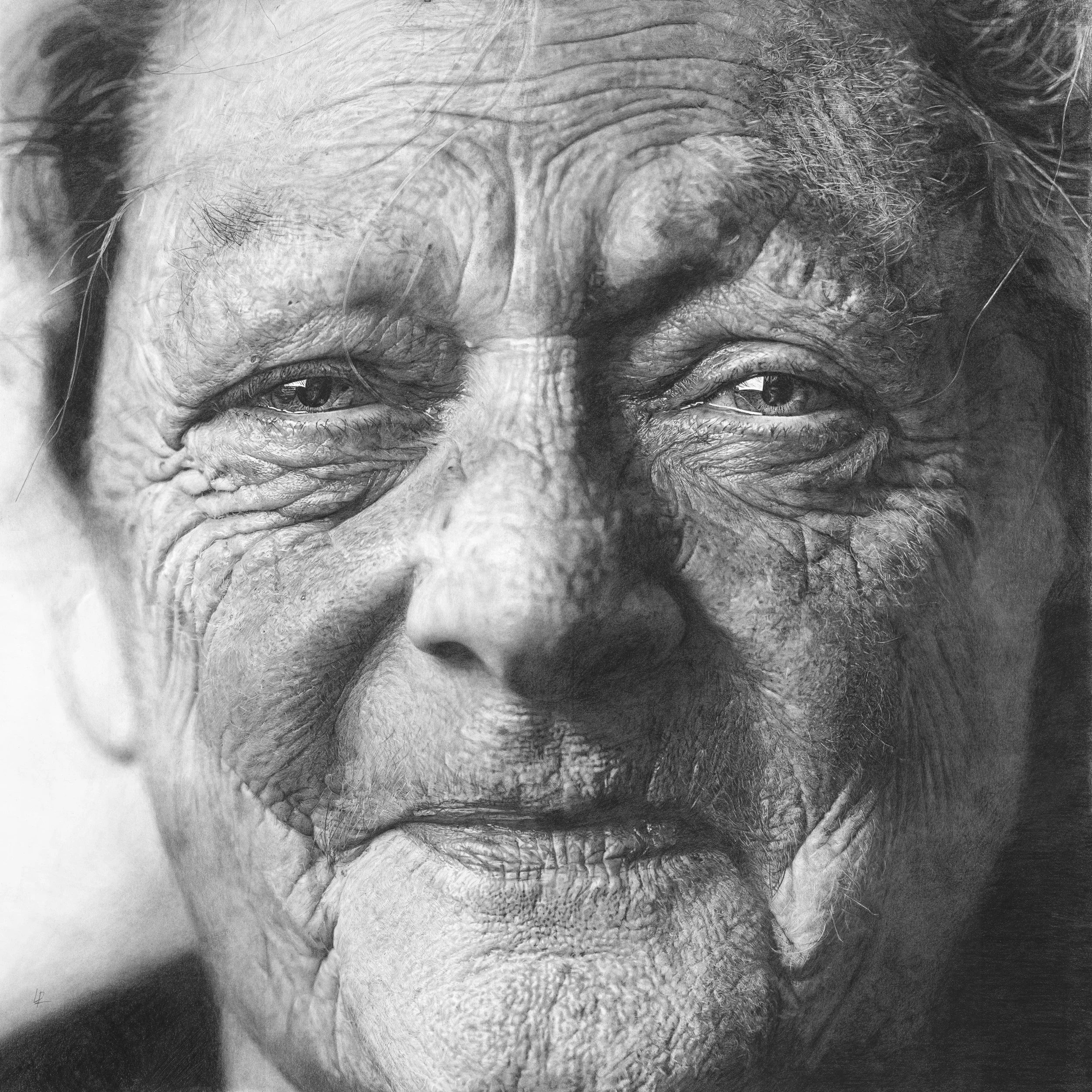 Life Lived (Drawing - $12,900 - 30 x 30 inches) - Lorrie Robertson