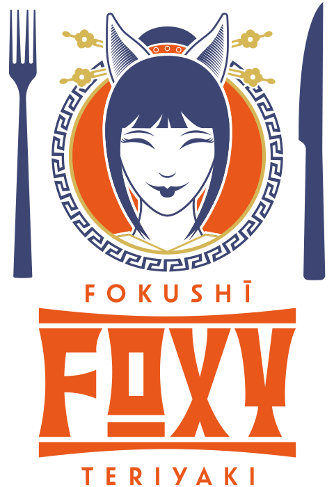 Foxy Teriyaki Fork & Knife Logo