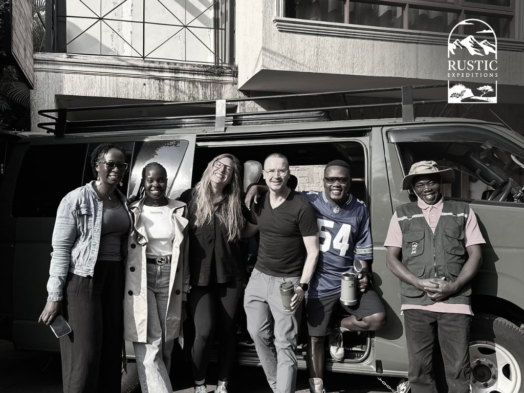 The Rustic Expeditions Team making its guests part of the family on the way to the Rwenzori Marathon 2025!
