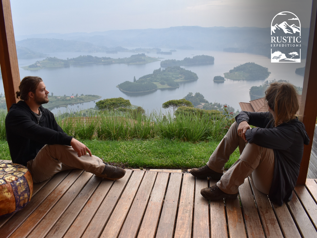 Tranquil sunset views of Lake Bunyonyi and its 29 unqiue islands are some of our favourites.