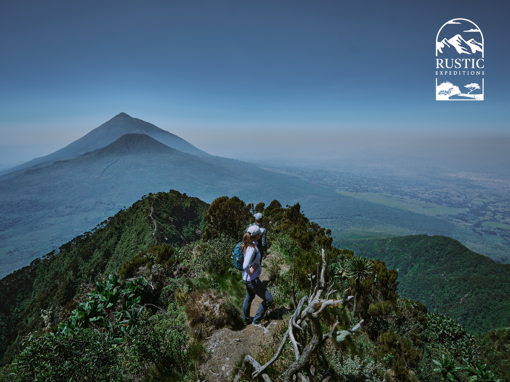 Take in the sweeping views over Uganda, Rwanda and DR Condo from the top of Mount Sabyinyo