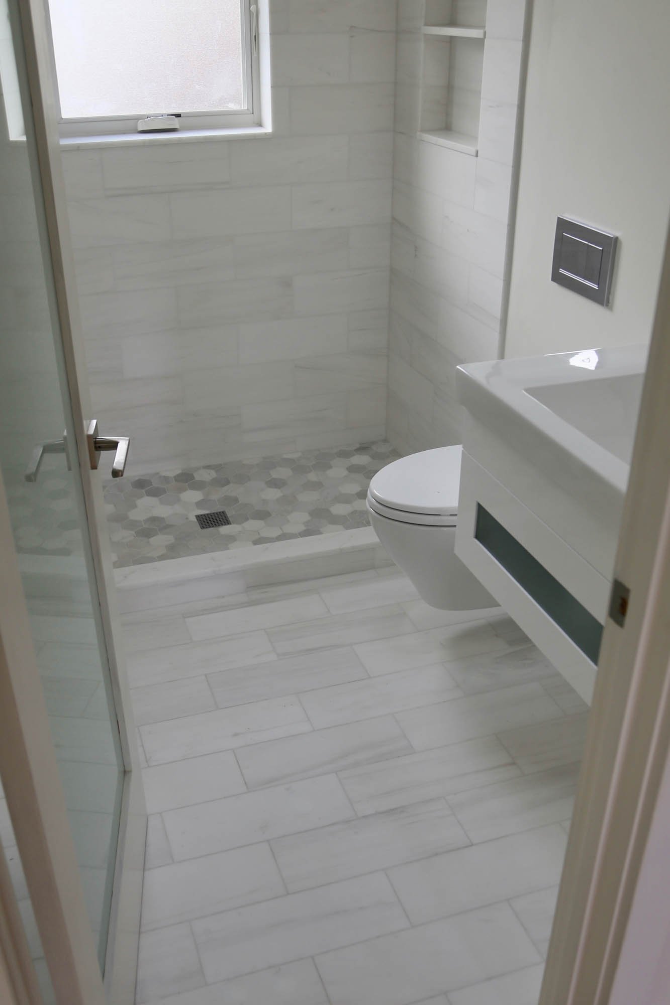 85 Custom Bathroom Stone Tile White Modern.jpg