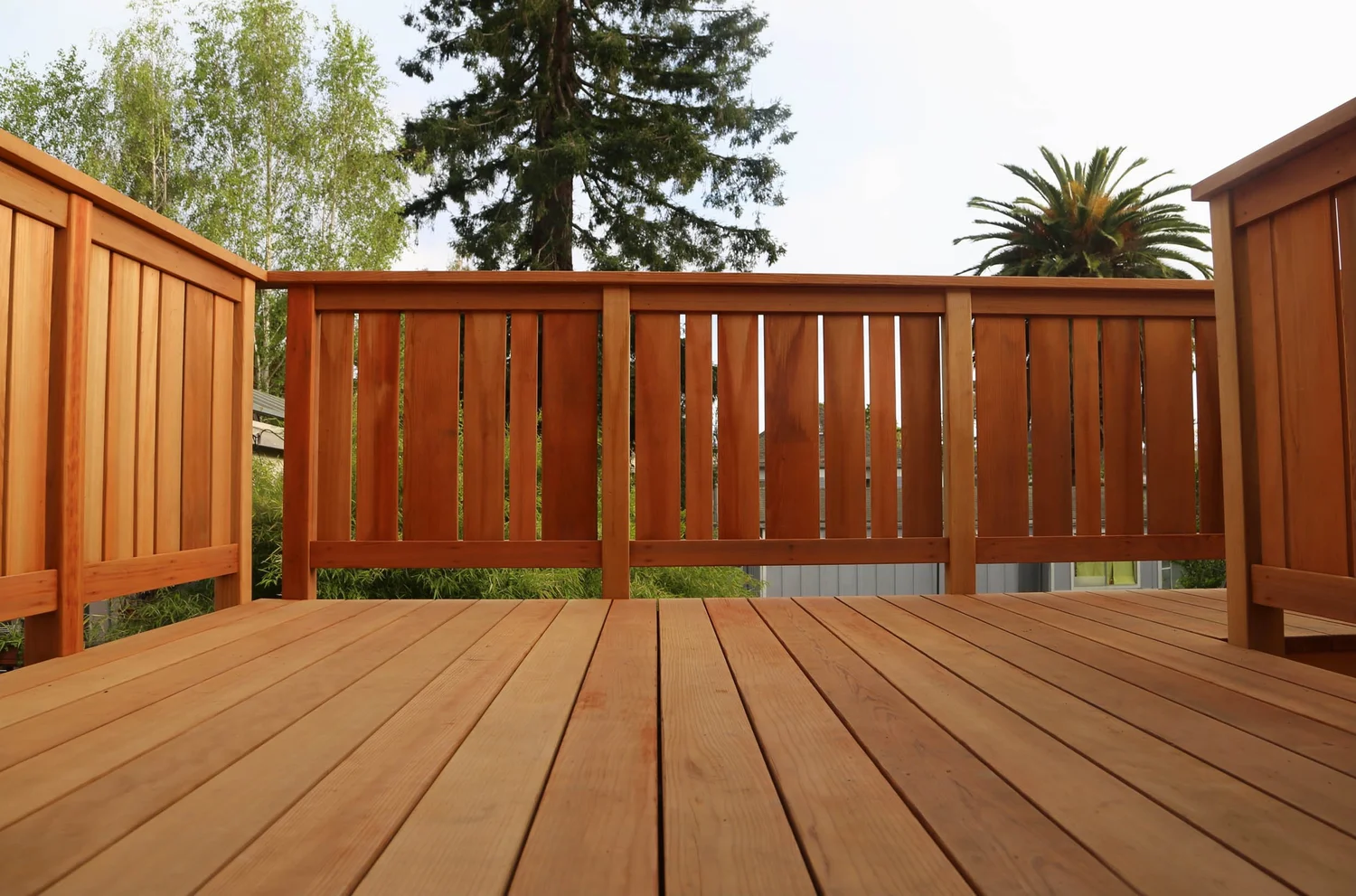 Berkeley North Shattuck Custom Redwood Deck, Stairway and Railings ...