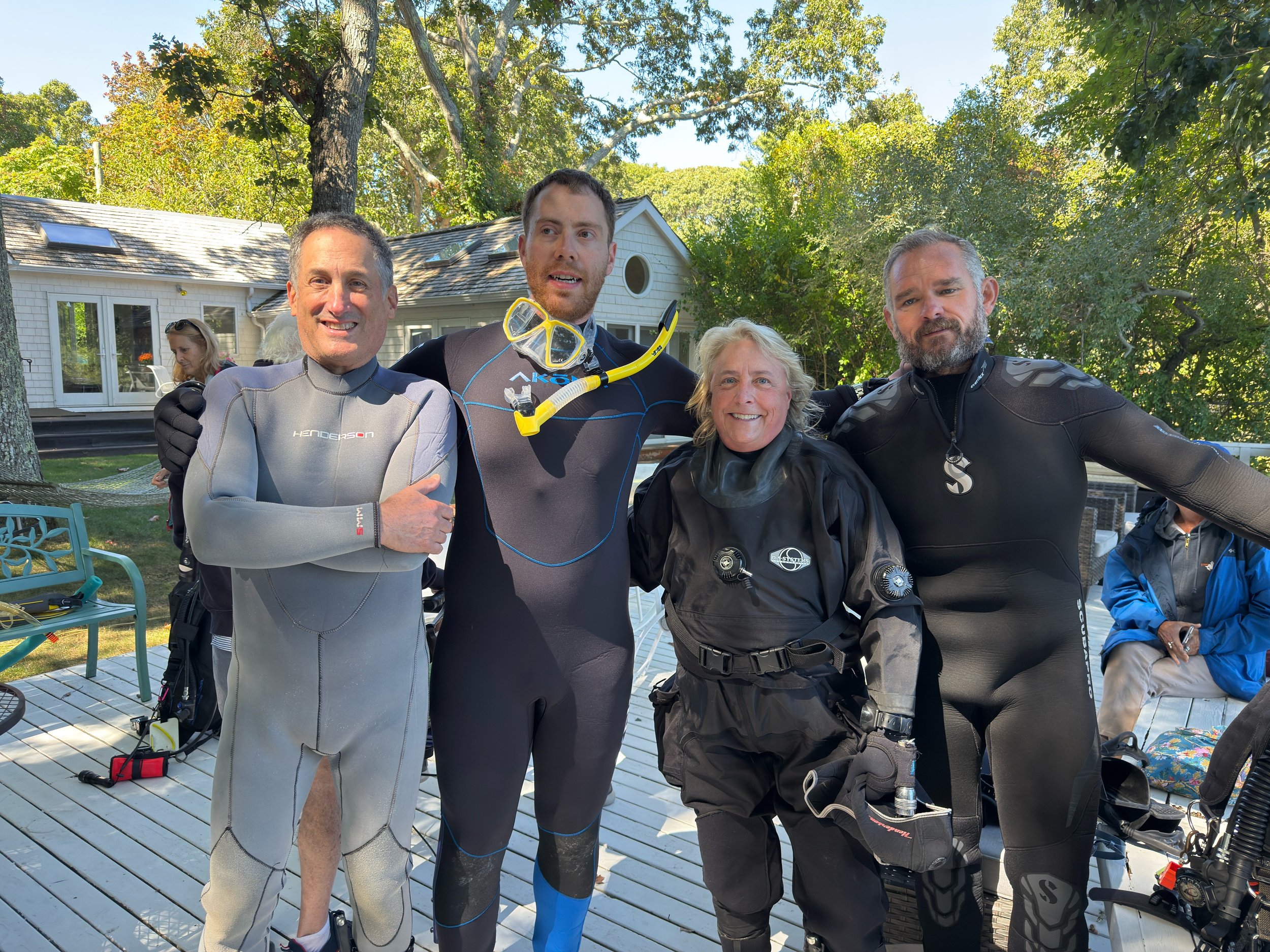 Divers in the deep
