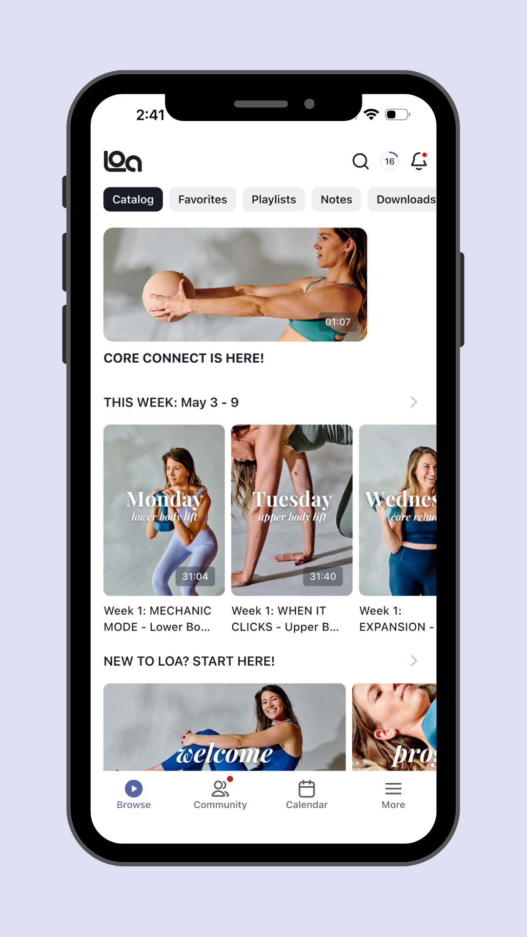 Loa App Homepage