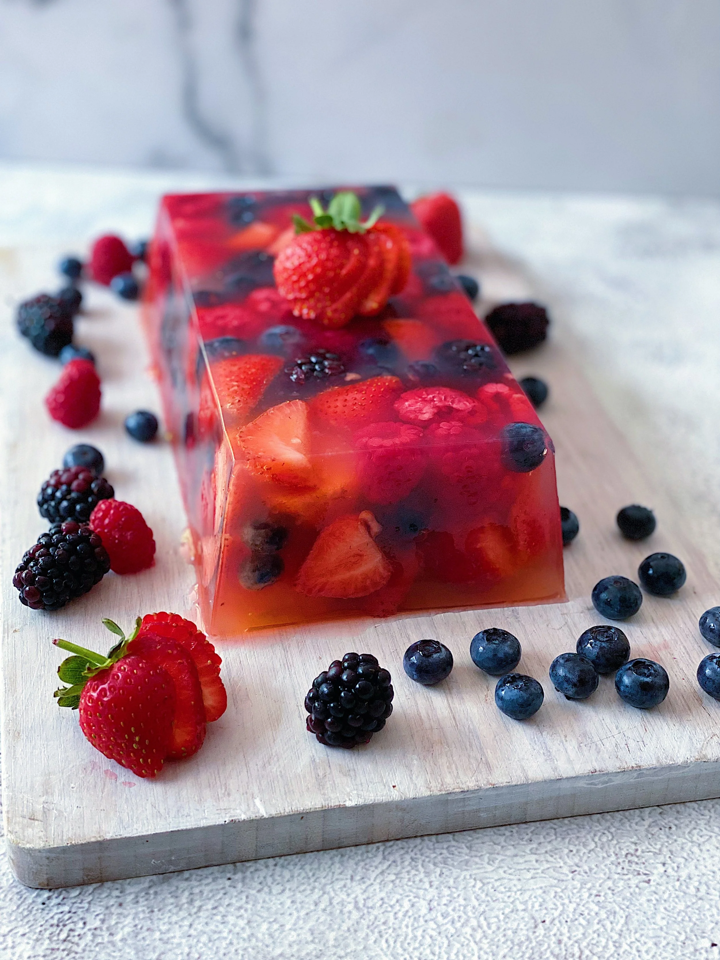 Prosecco Berry Jelly Terrine