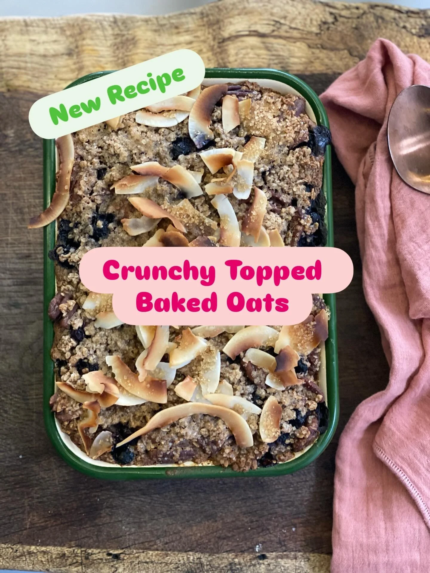 ✨ CRUNCHY TOPPED BAKED OATS = breakfast that actually loves you back ✨

Golden, toasty, gently sweet and deeply nourishing&hellip; this is the kind of breakfast that keeps you energised, steady and satisfied all morning long 💛

🌾 Slow-release carbs