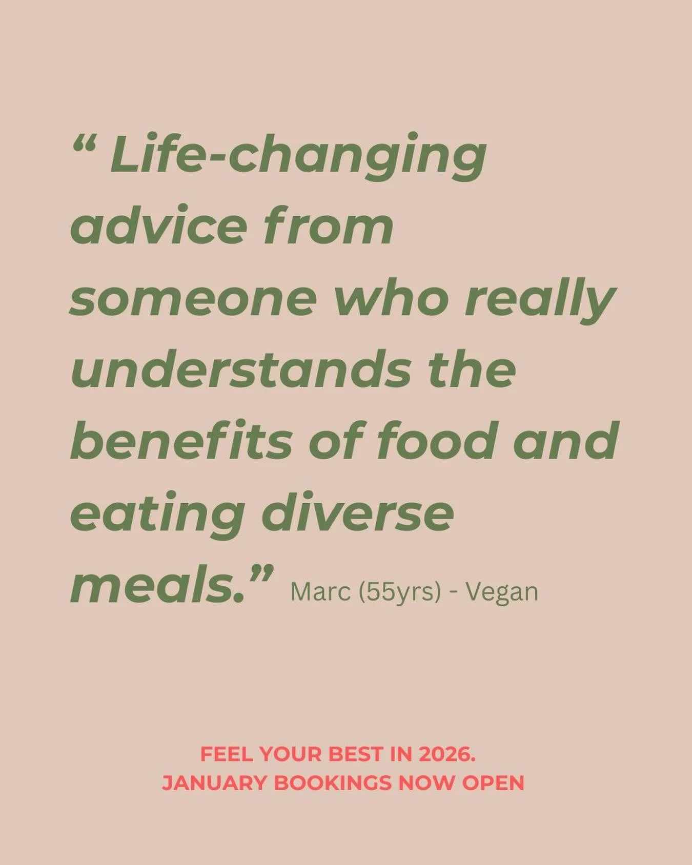 𝘼𝘾𝙏𝙄𝙑𝙀 𝘼𝙉𝘿 𝙑𝙀𝙂𝘼𝙉? 𝙍𝙚𝙖𝙙 𝙩𝙝𝙞𝙨 

Marc, 55, came to me to improve energy, focus and strength for his demanding work as a gardener/planting designer. 

Small, targeted changes made a big difference to how he feels day to day.

Read h