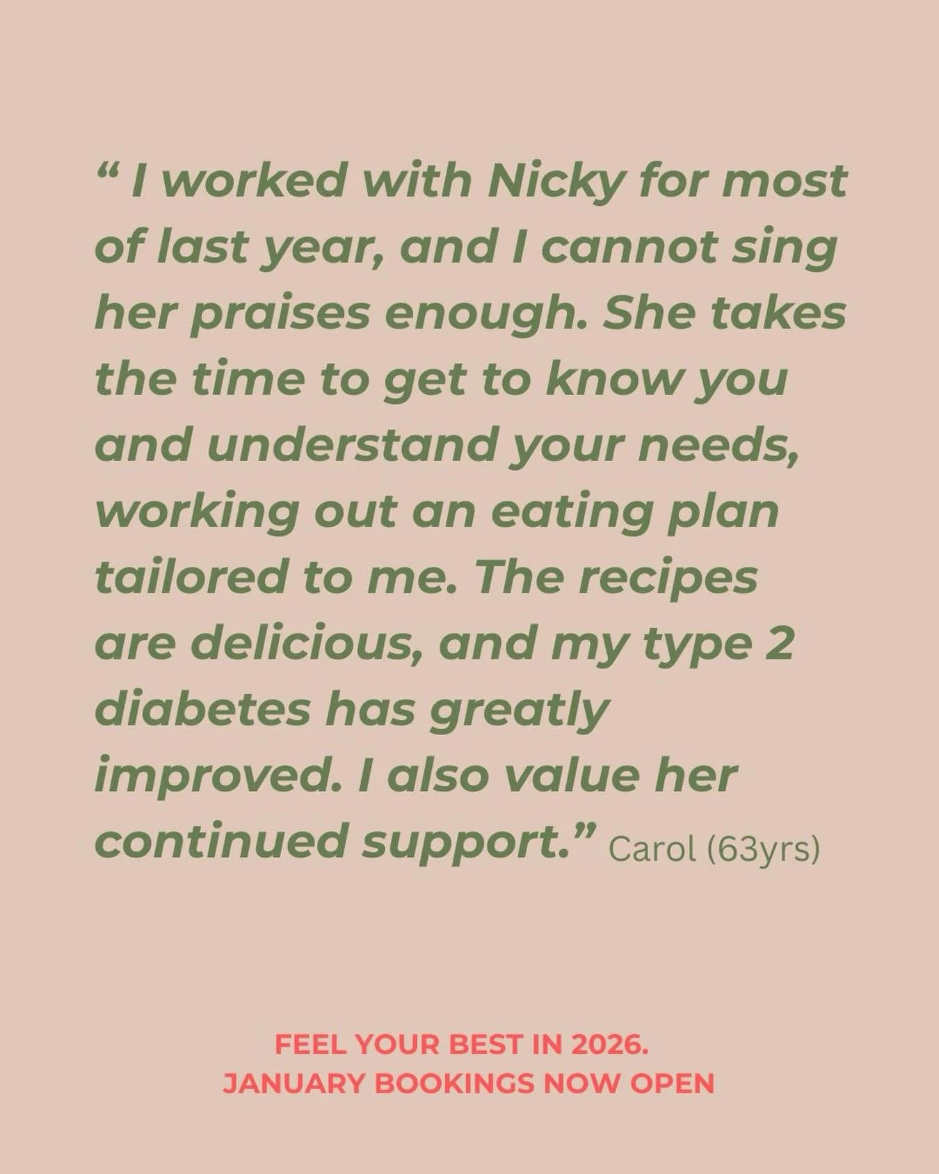 𝗟𝗜𝗩𝗜𝗡𝗚 𝗪𝗜𝗧𝗛 𝗧𝗬𝗣𝗘 𝟮 𝗗𝗜𝗔𝗕𝗜𝗘𝗧𝗘𝗦? Read This. 

Carol has been living with Type 2 diabetes for 25 years. 

She was referred to me by Dr Annelize, founder of @meyerclinic &mdash; a fantastic women&rsquo;s health clinic specialising 