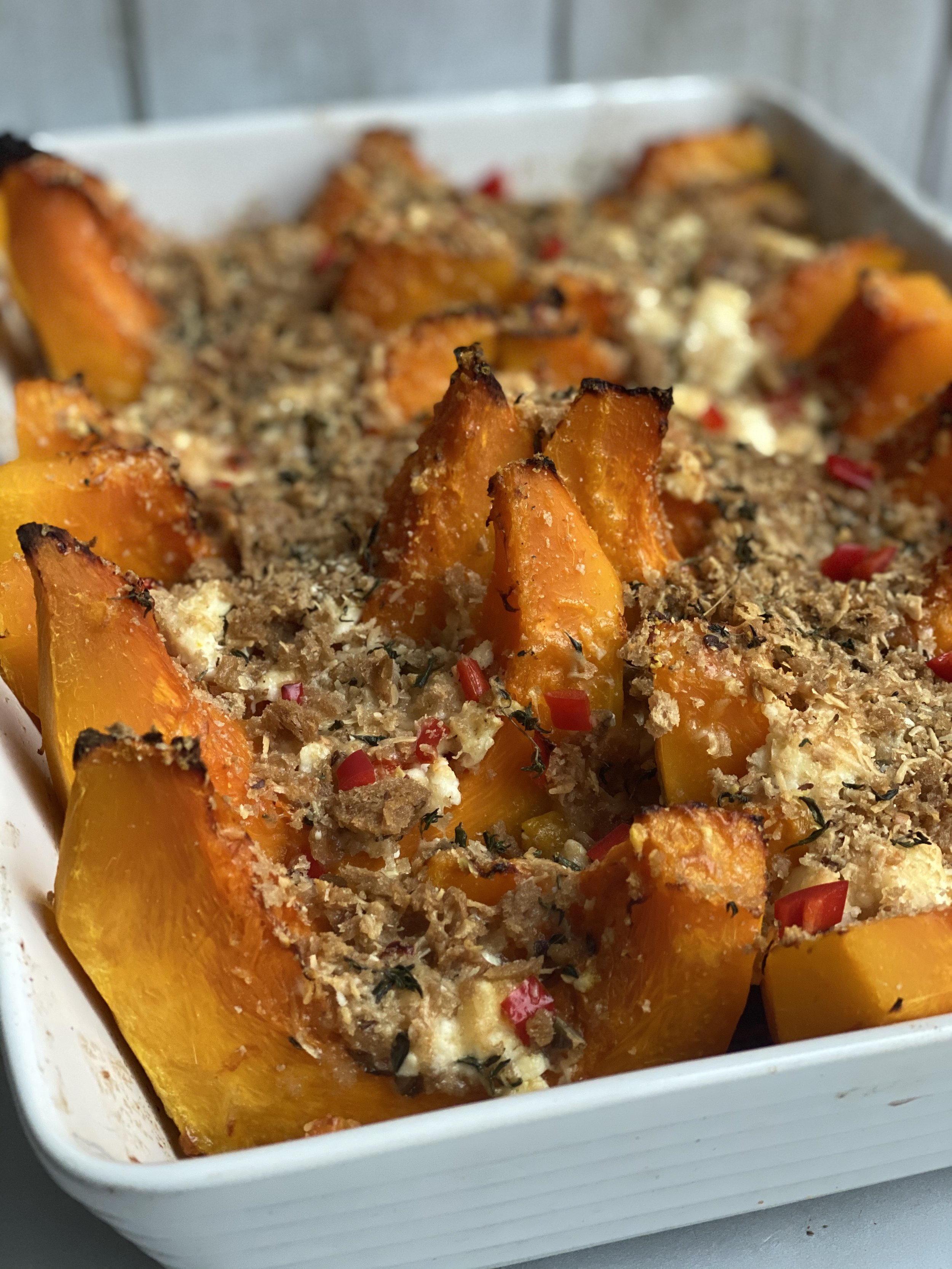 Squash, Chilli &amp; Feta Bake