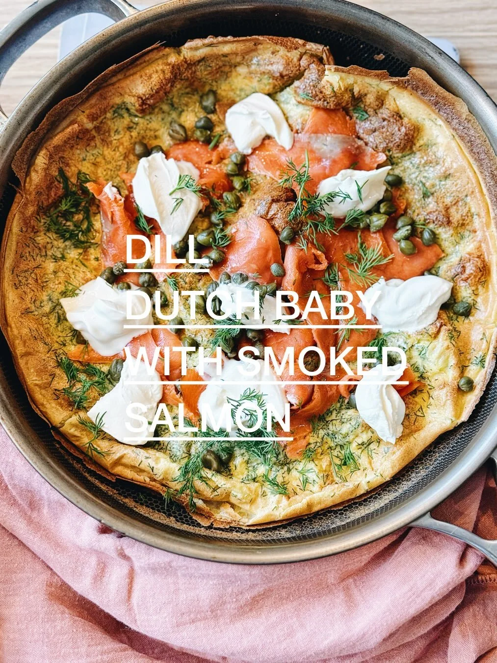 SAVOURY BRUNCH RECIPE ⬇️

A Dutch baby is like a cross between a pancake and a Yorkshire pudding &mdash; light, puffed, and utterly moreish 🥞✨

I spotted this beauty in Ocado Life magazine and had to recreate it, adapting it slightly to up the servi