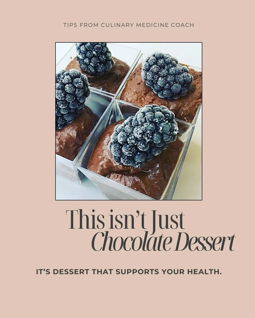 Chocolate&hellip; but make it functional 🍫✨

These rich, velvety chocolate pots prove that dessert doesn&rsquo;t have to mean sugar highs and energy crashes. Made with whole, nutrient-dense ingredients, this is indulgence designed to nourish as well
