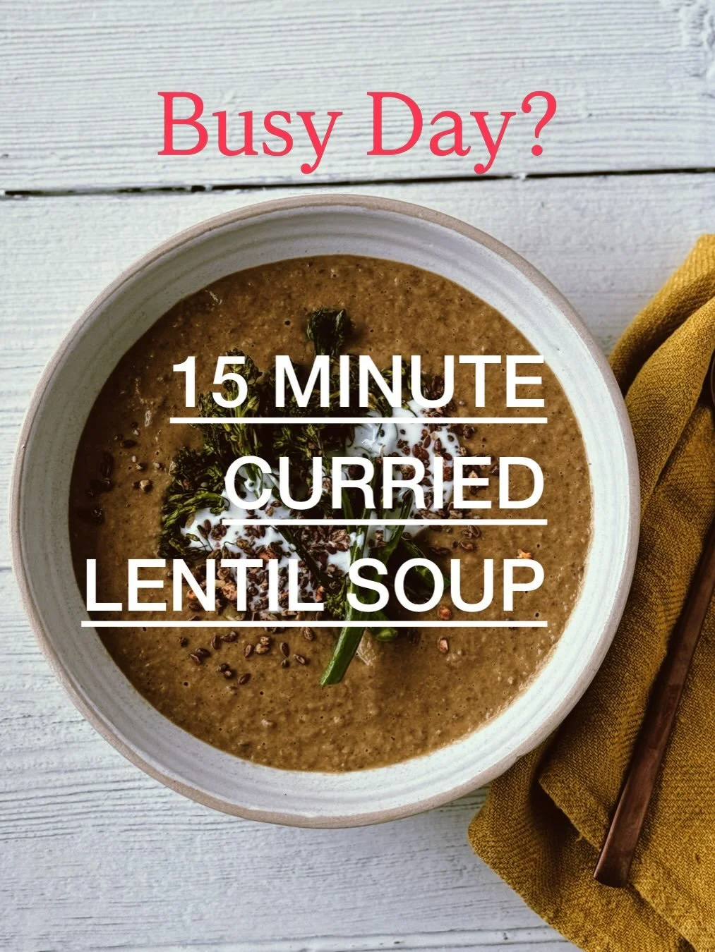 15 Minute lunch that actually nourishes.

Support your gut, balance blood sugar, and reduce inflammation, all in one bowl.

✨ Green lentils bring plant-based protein + fibre to keep you full and steady
✨ Garlic, ginger, fennel + warming spices suppor