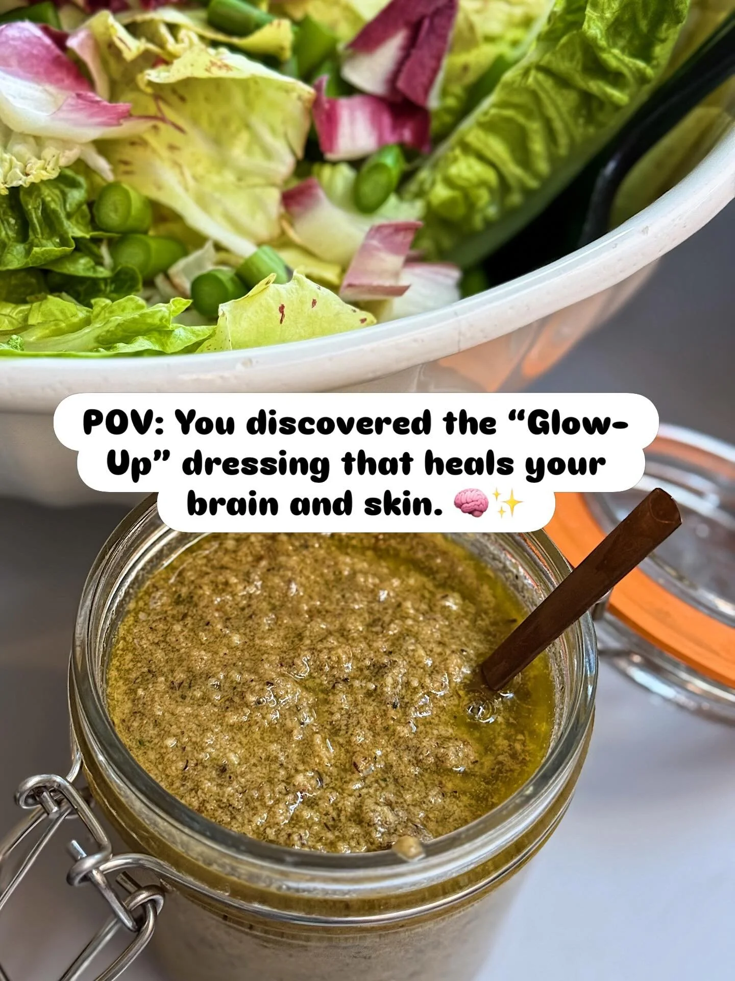 No gatekeeping here. 🤫 This isn&rsquo;t just a salad; it&rsquo;s a functional mood-booster. Between the Omega-3s from the anchovies (hello, brain health!) and the anti-inflammatory garlic and greens, this is exactly how we&rsquo;re fuelling our week