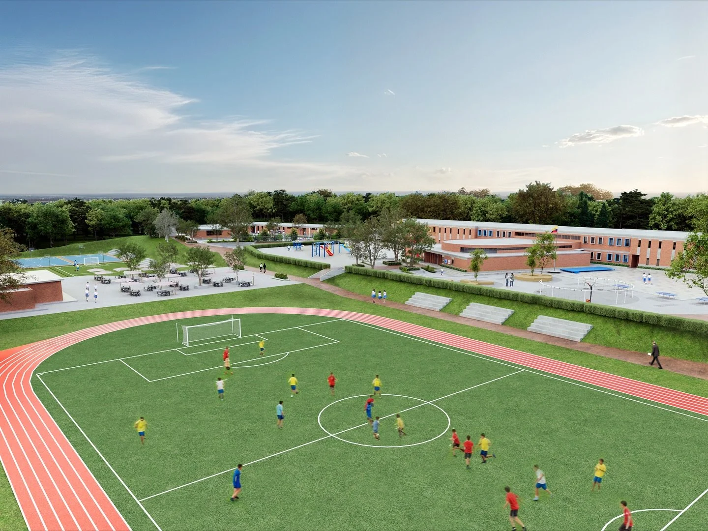 Unidad Educativa Balandra Cruz del Sur
// En una meseta entre los bosques a lo largo de via la costa se asienta el nuevo campus del Balandra  @balandracruzdelsur  #jpcosta_arq&nbsp;#arquitectura&nbsp;#notai&nbsp;#masterplanning&nbsp;#ecuador #k12arch