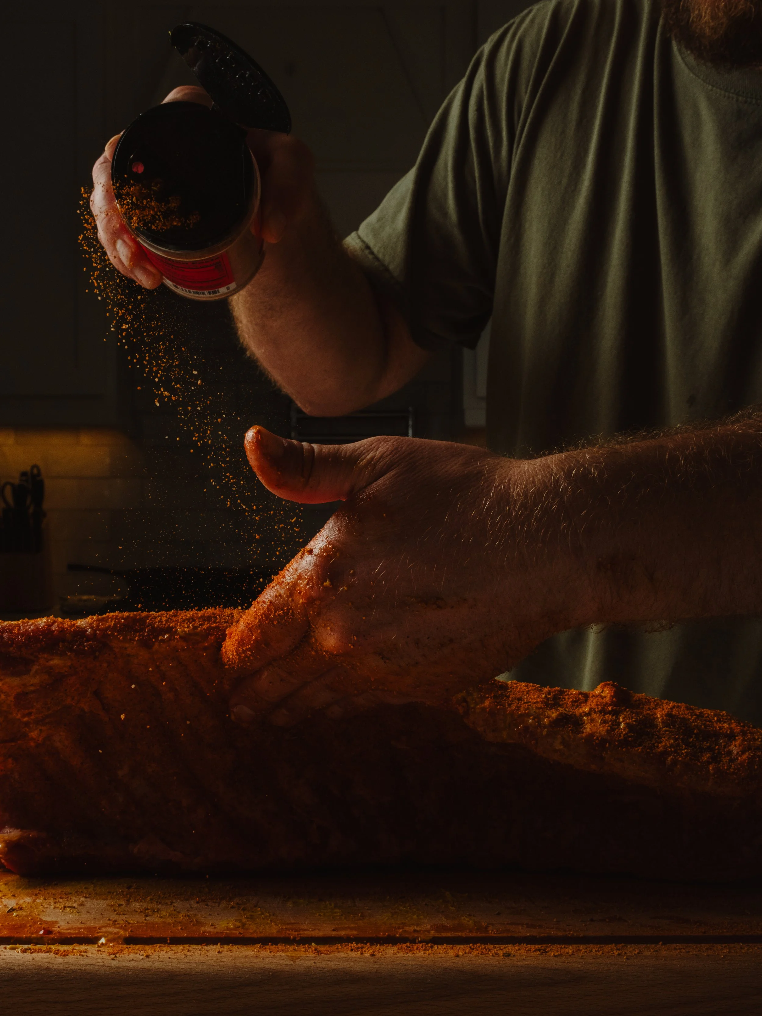 Dry seasoning baby back ribs