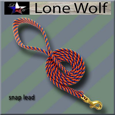 Lone Wolf Flat Braided Dog Leash — Paws and Tails