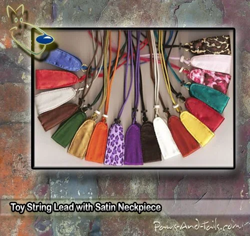 Toy & Small beaded leather Dog Leads - 1/2