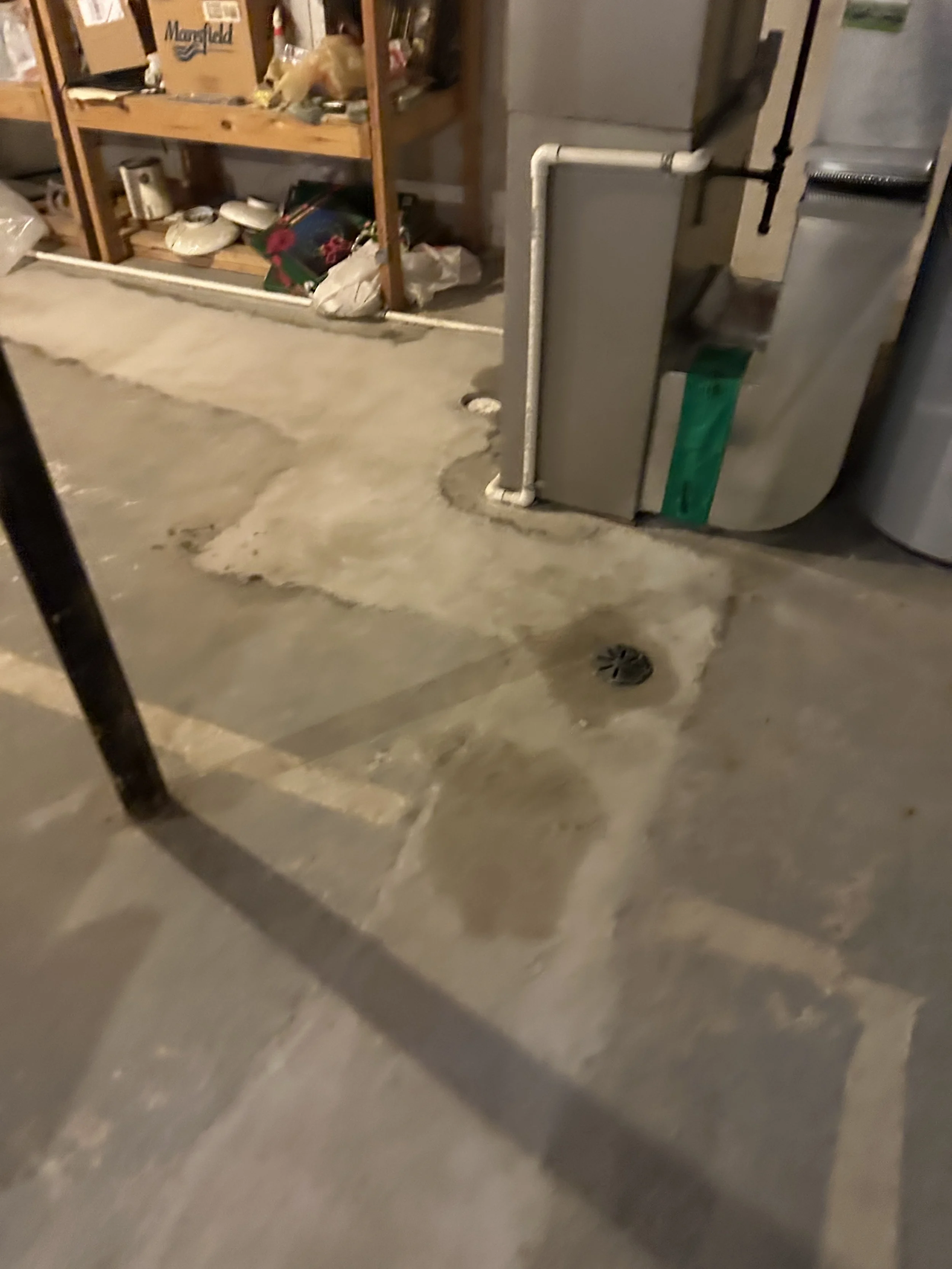 Custom basement drainage system installed in Rochester Hills to improve groundwater collection and prevent flooding.