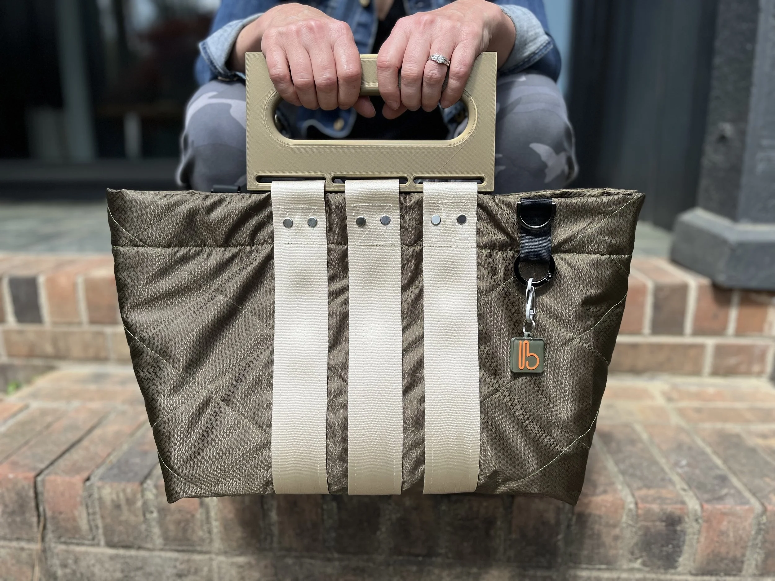 3D Printed Purse Handles Olive