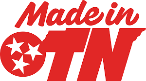 "Made in TN" logo with three stars in a circle representing Tennessee.