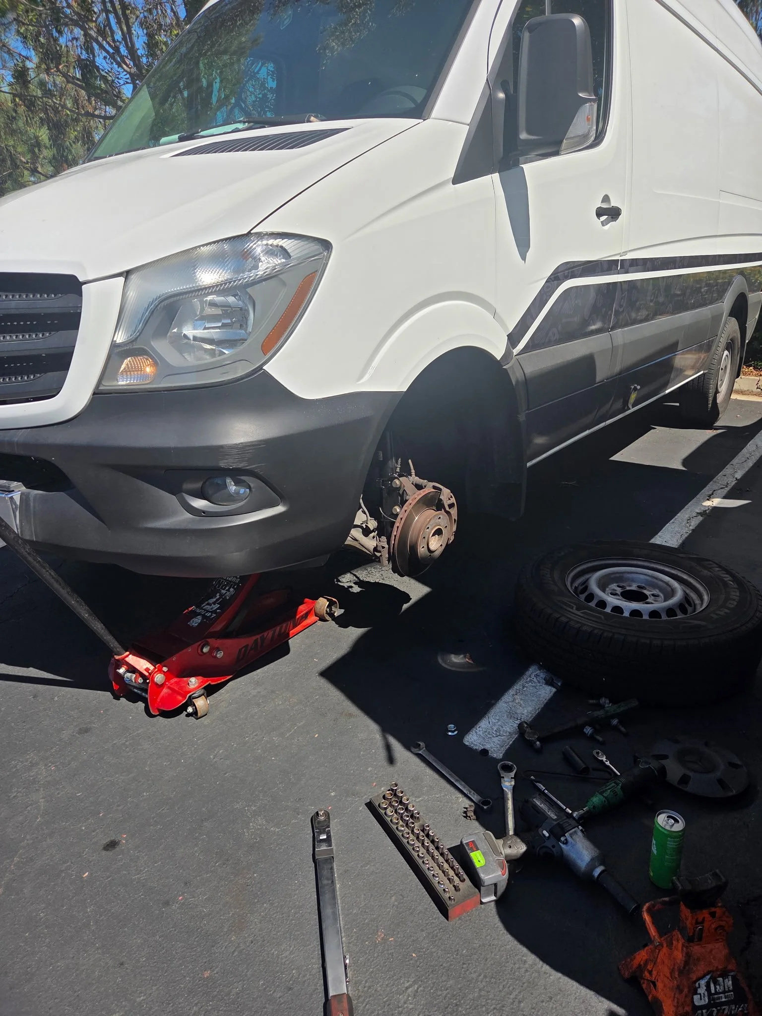 2014 Mercedes Sprinter Front                                      Struts Replacement in Carlsbad CA