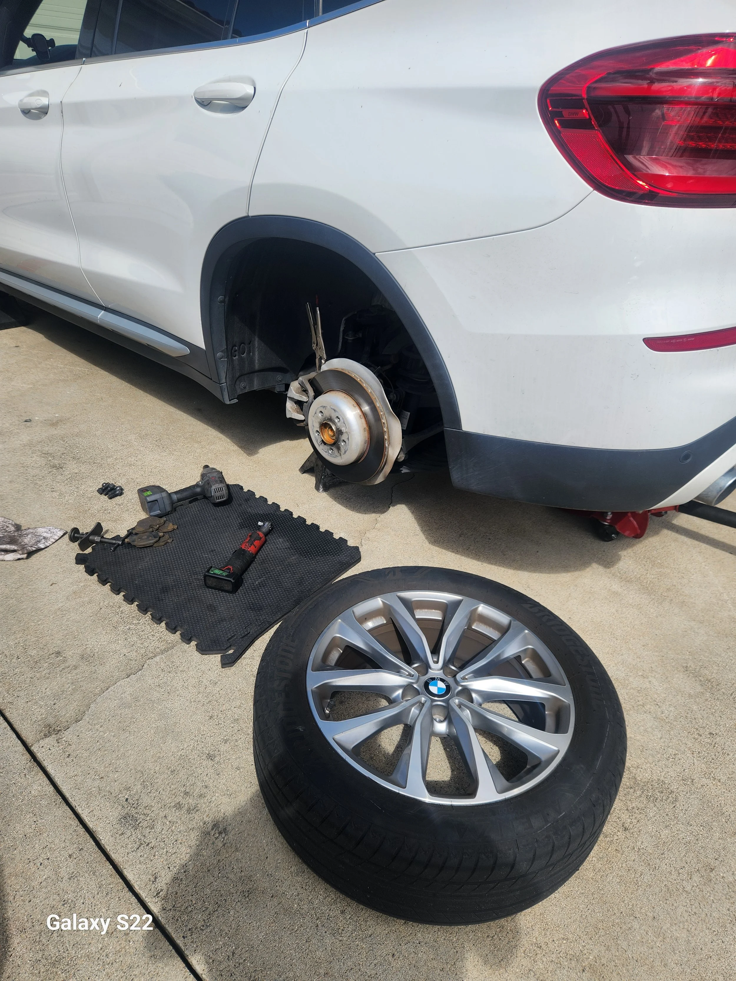 Precision Matters: 2017 BMW X3 Rear Brake Service and Oil Change