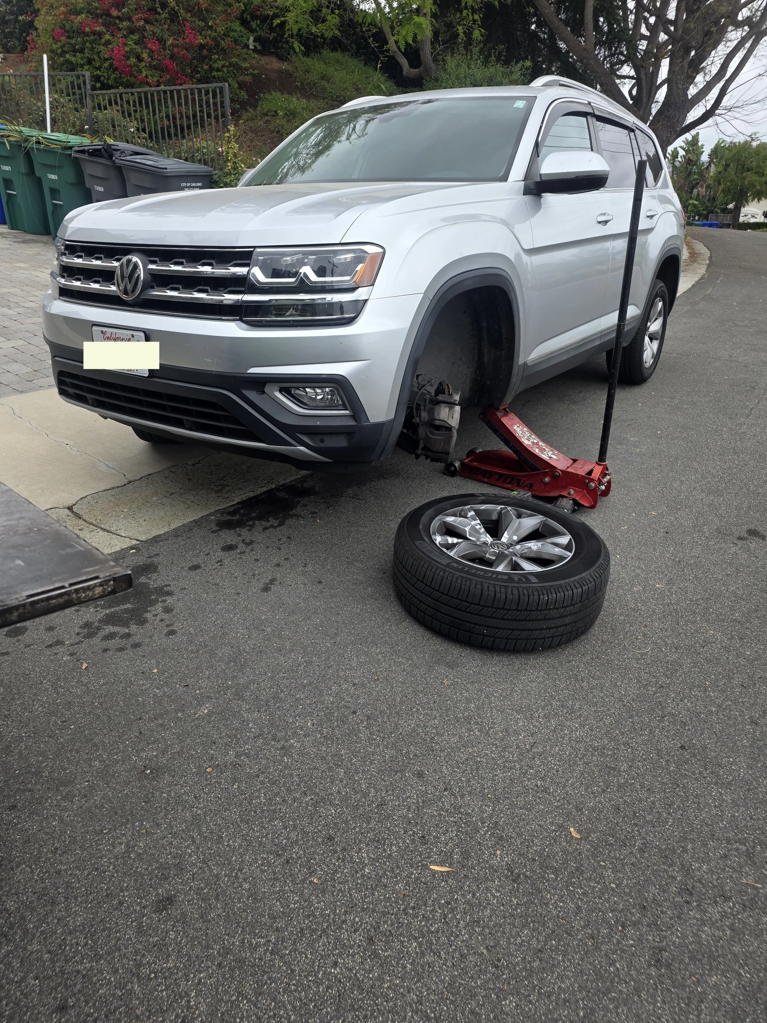 Brake Pad Replacement on a 2019 Volkswagen Atlas in Carlsbad, CA