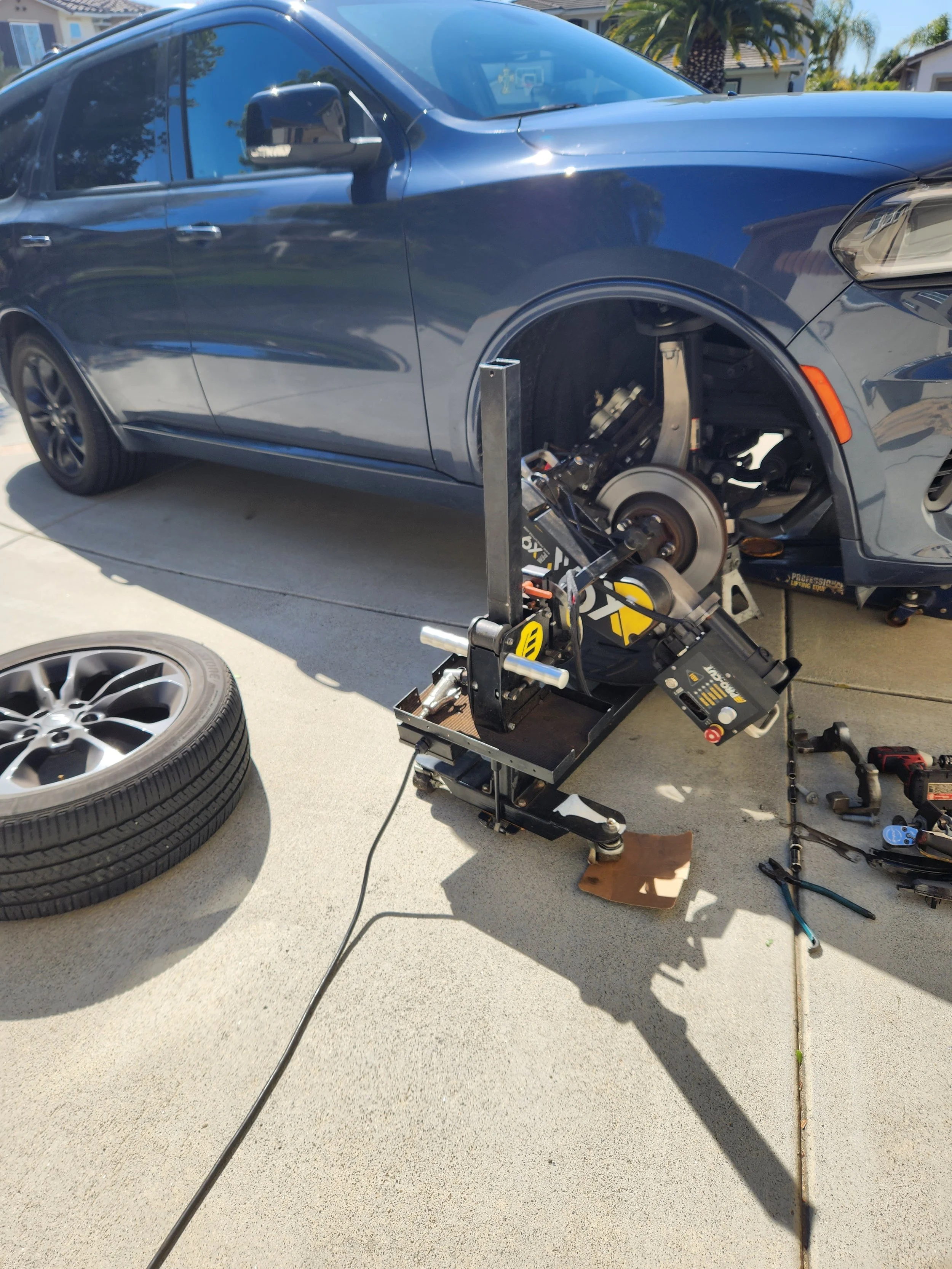Jeep brake service rotors resurface